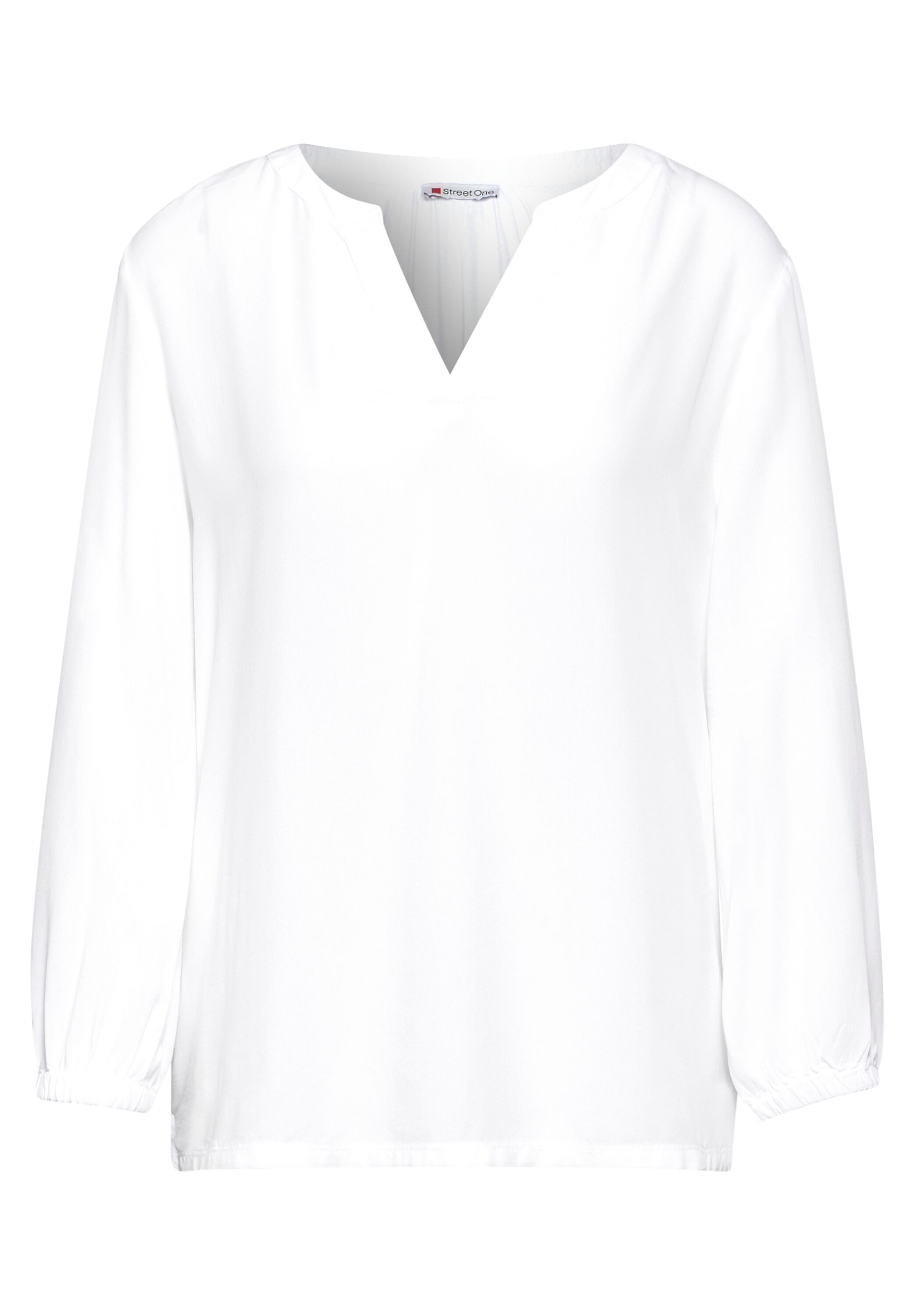 STREET ONE Tuniekshirt met materialenmix
