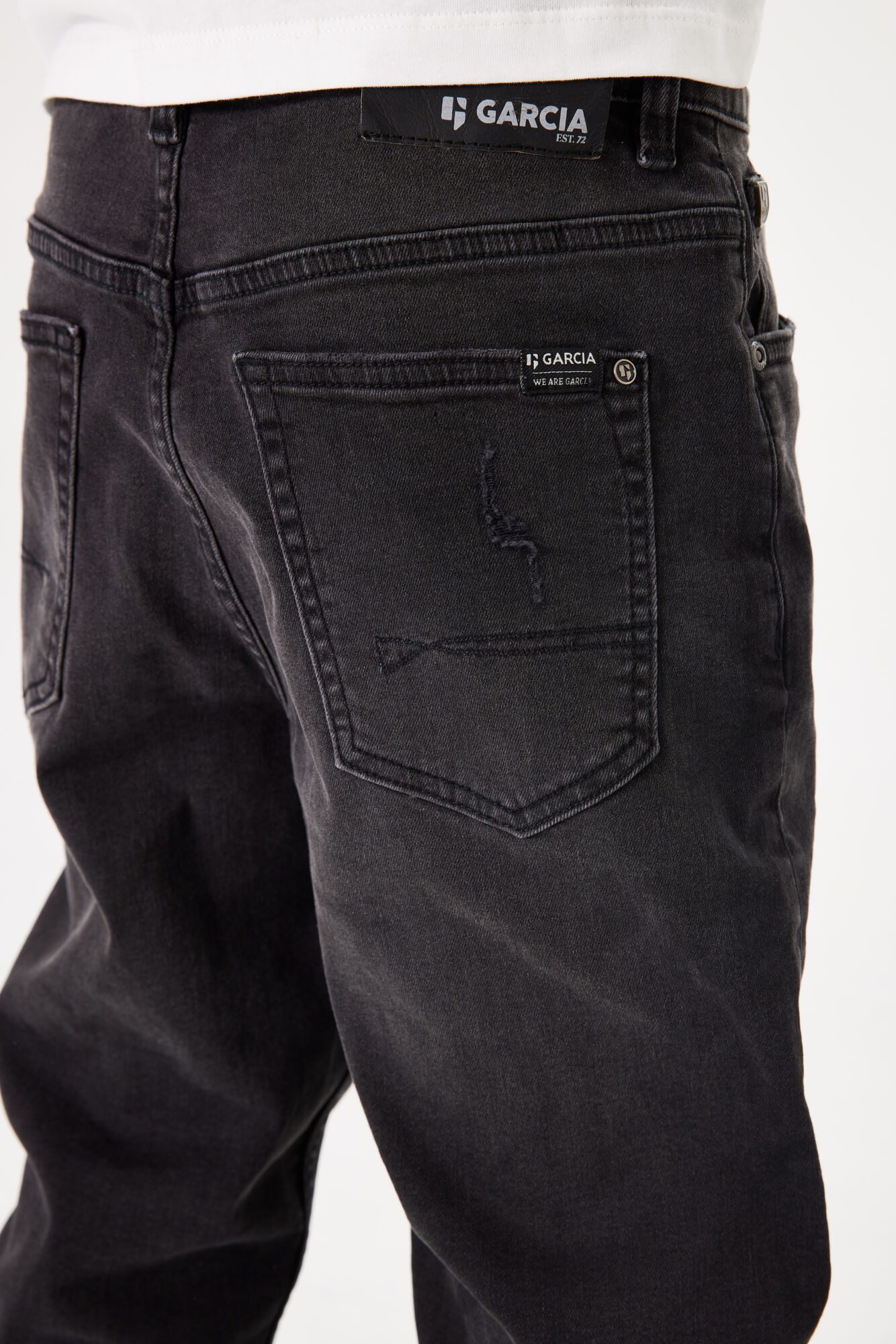 Garcia Dad-jeans Dalino voor jongens met verwoeste effecten