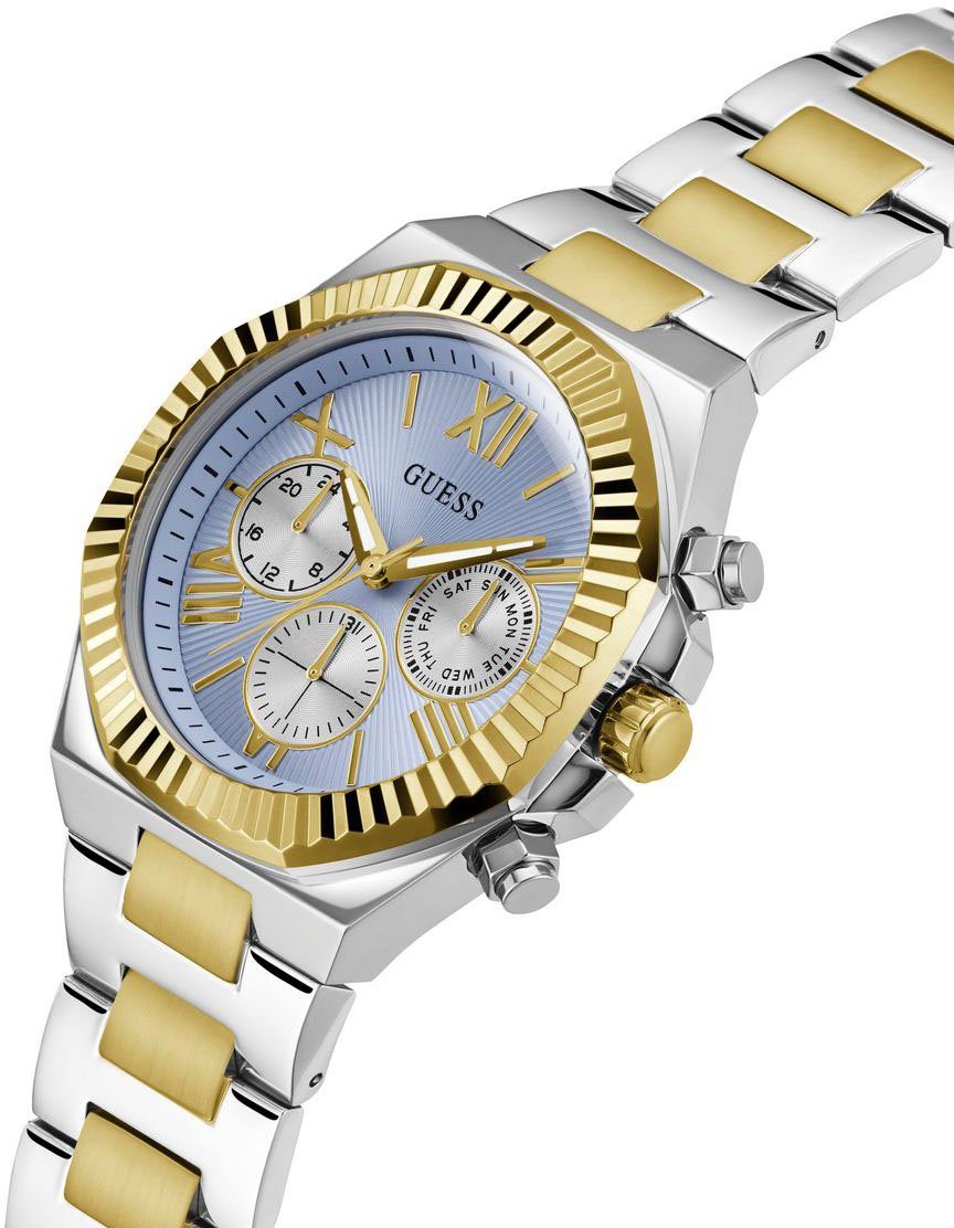 Guess Multifunctioneel horloge EQUITY Horloge, quartzhorloge, herenhorloge, stalen armband