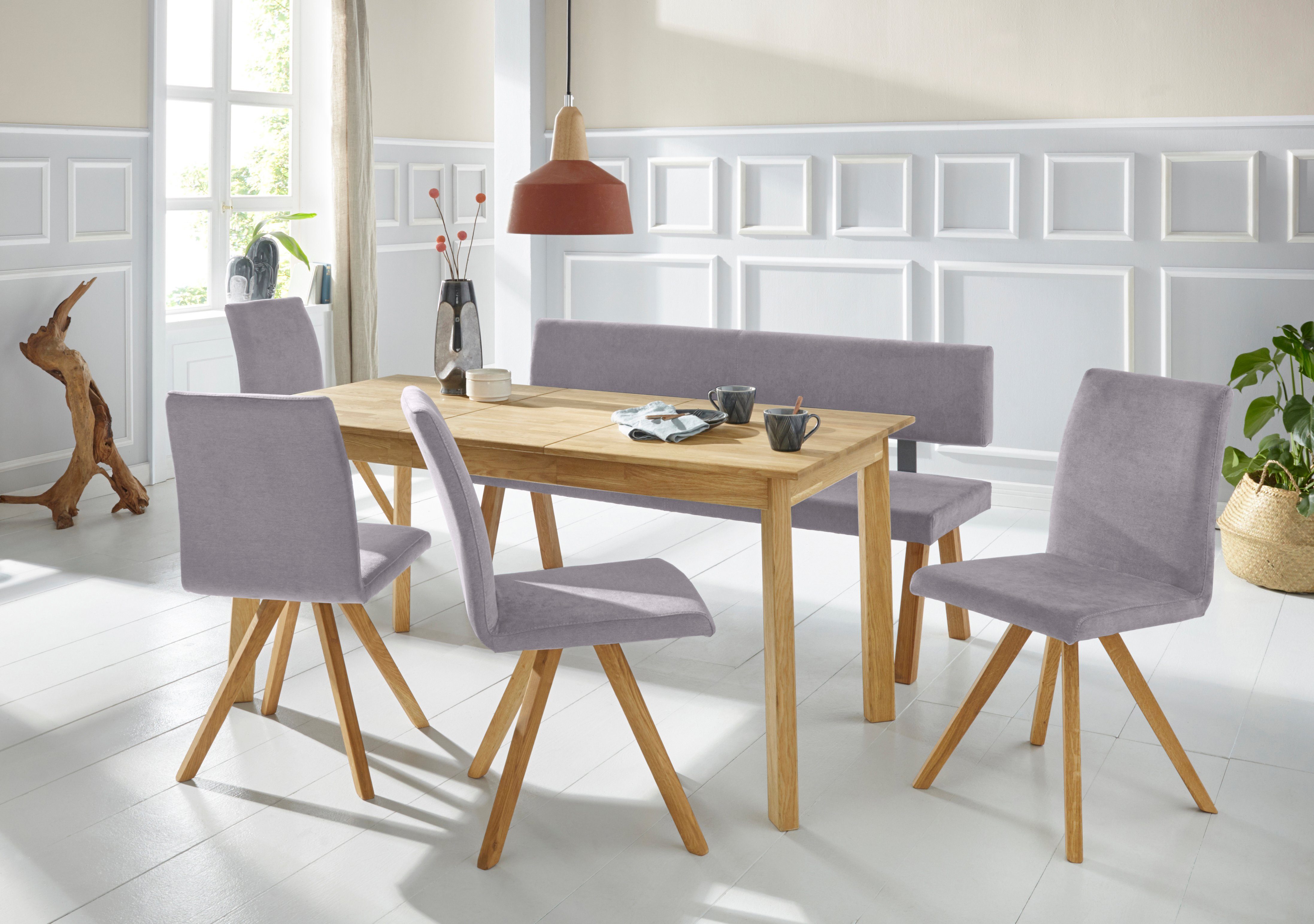 Home affaire Bank Mobilar rio met rugleuning en van massief hout