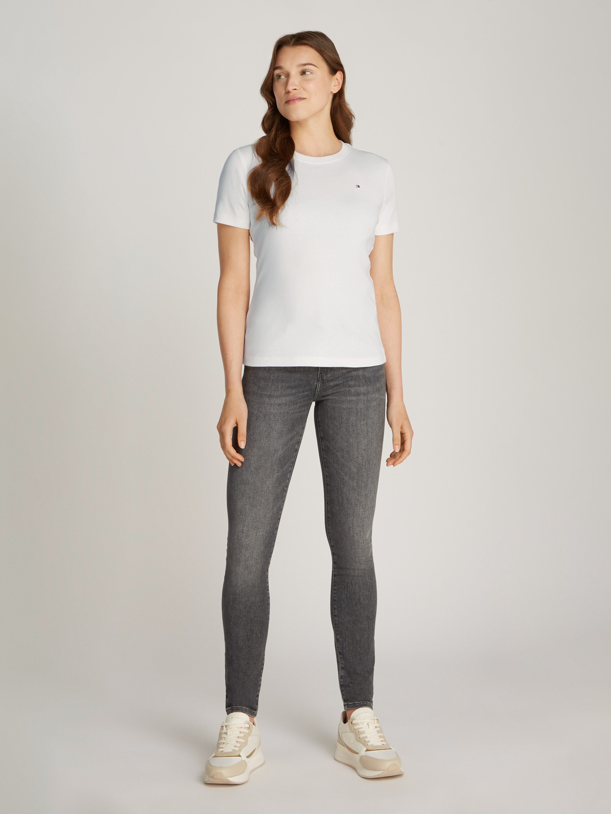 Tommy Hilfiger T-shirt SLIM CODY C-NK SS met geborduurd logo