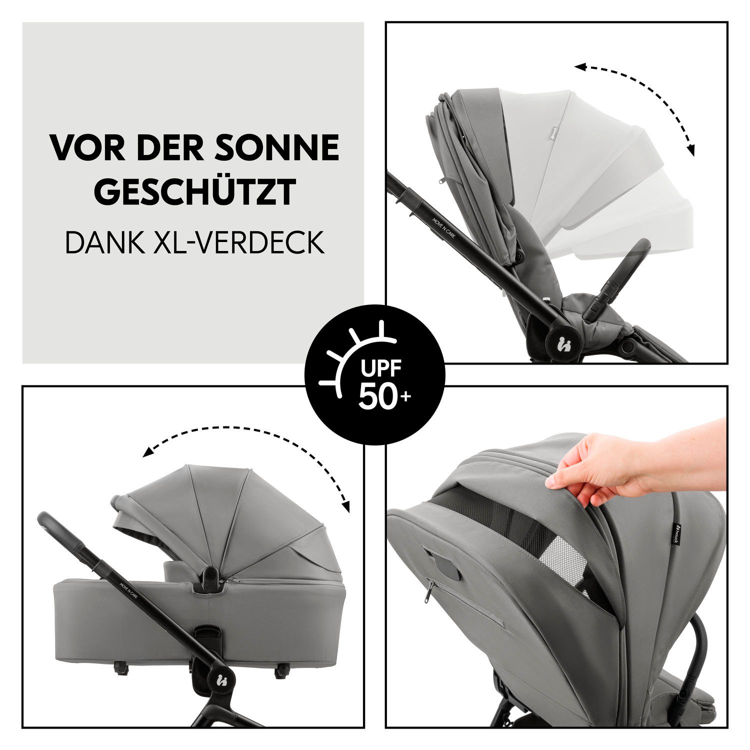Hauck Combi-kinderwagen Move N Care Set belasting tot 22 kg (set)