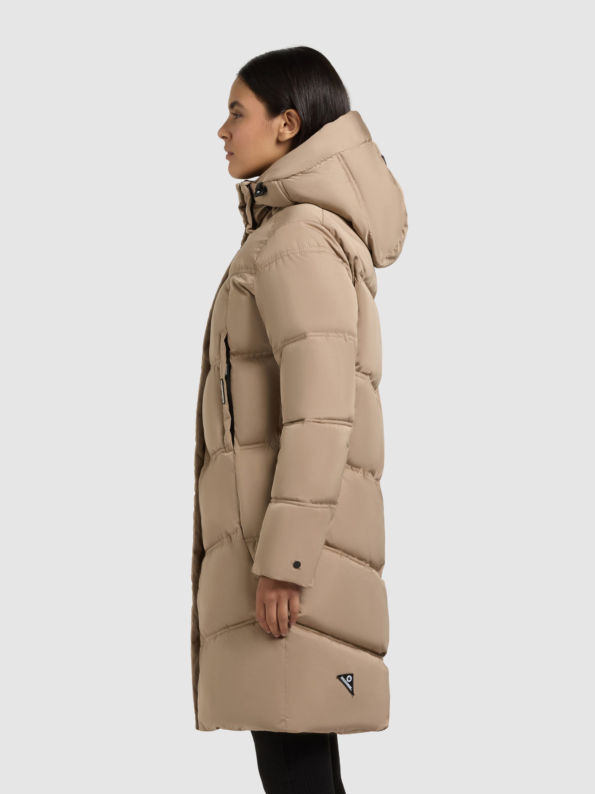 khujo Gewatteerde jas GRAYA2 Windvanger met magnetische sluiting