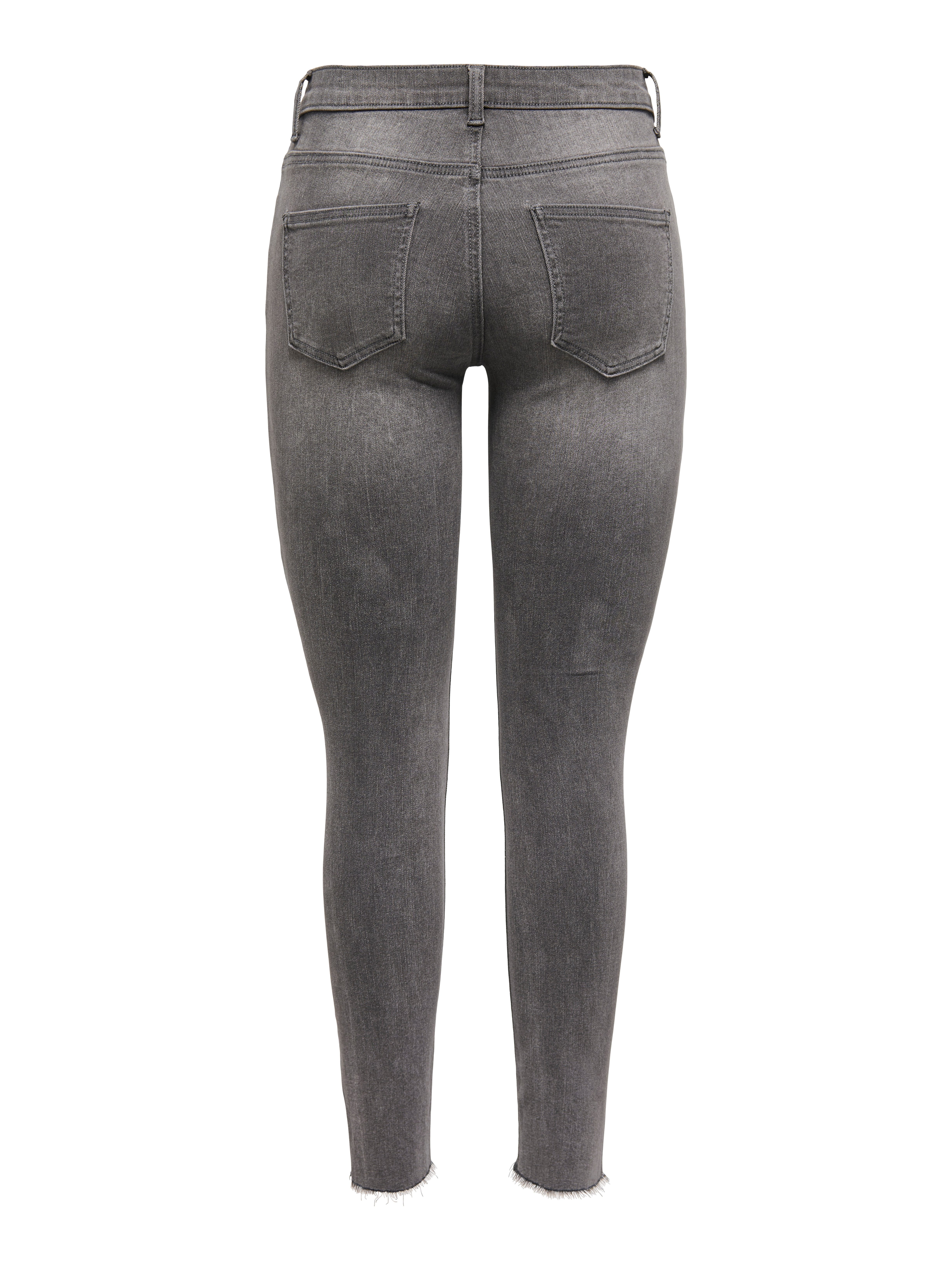 Only Skinny fit jeans ONLMIA MID WAIST BUTTON SK RW ANK BOX