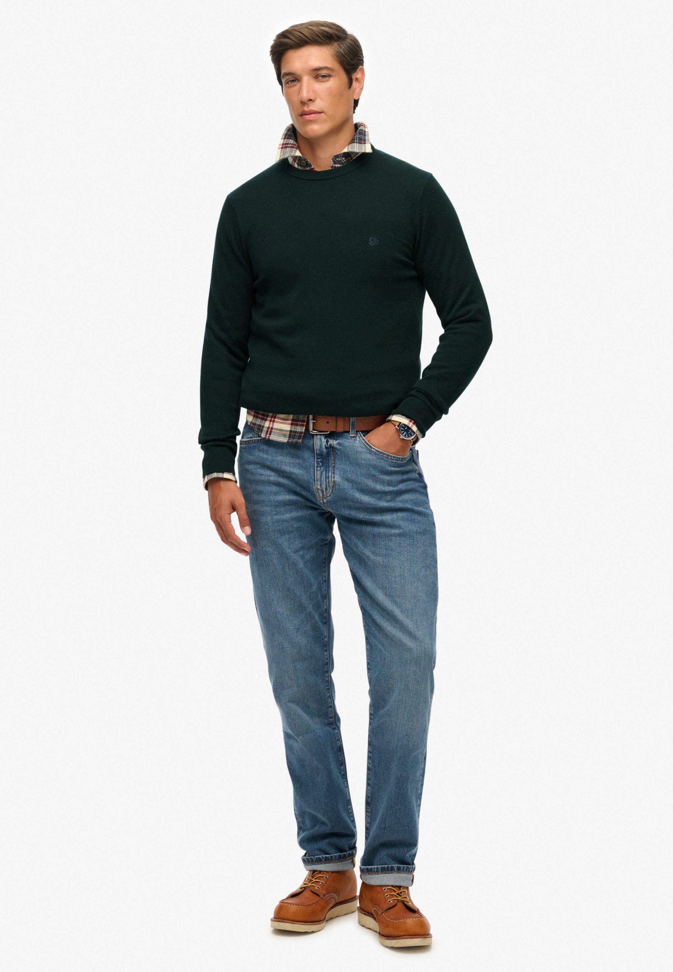 Superdry Gebreide trui ESSENTIALS COTTON JUMPER
