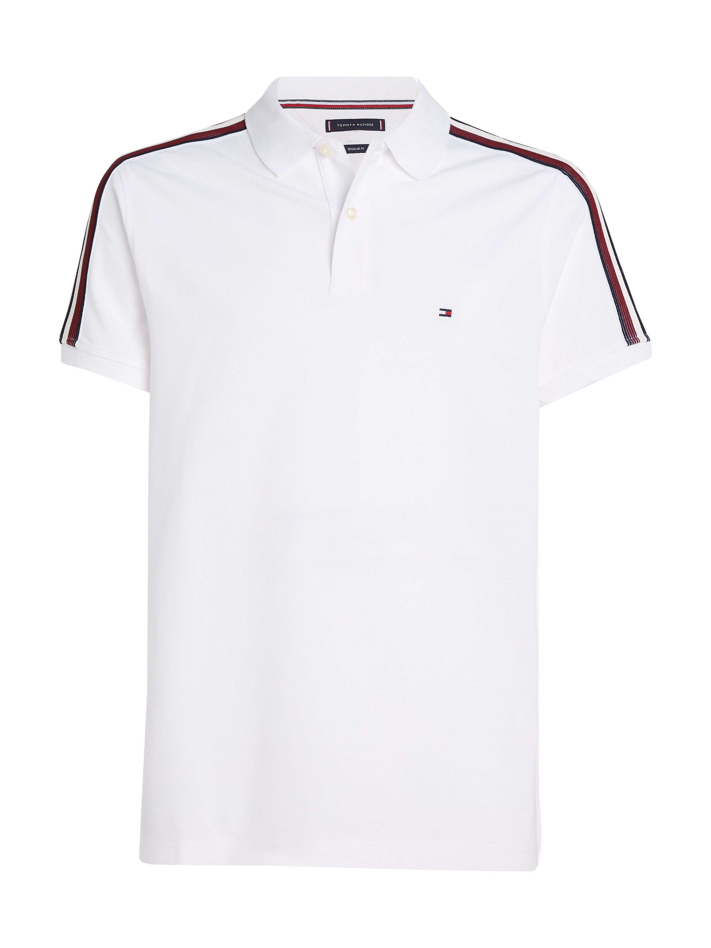 Tommy Hilfiger Poloshirt SHADOW GS REG POLO Strepen in Tommy kleur op de schouder