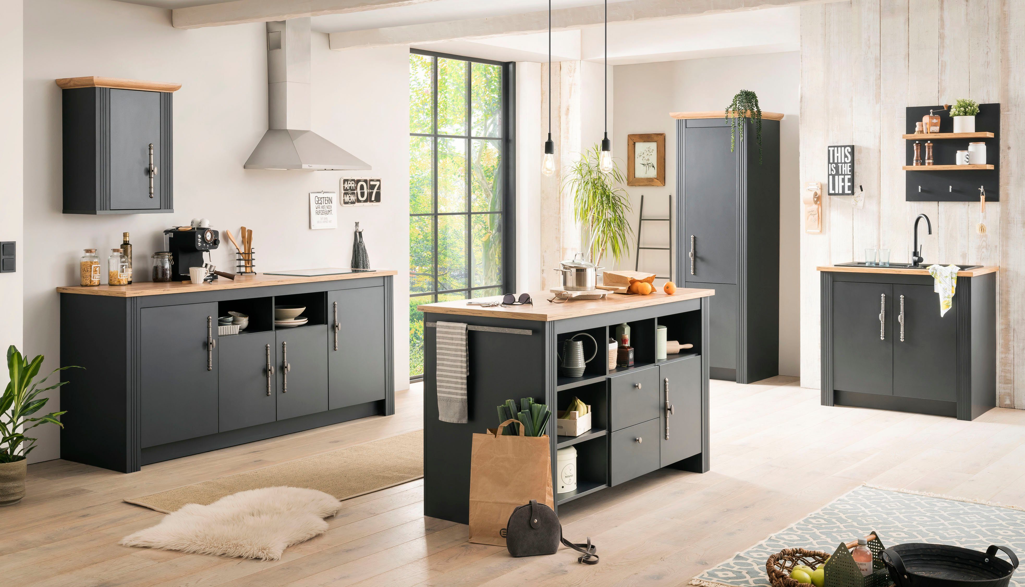Kochstation Onderkast KS-Westminster in romantische landelijke stijl, breedte 100 cm, exclusief by otto
