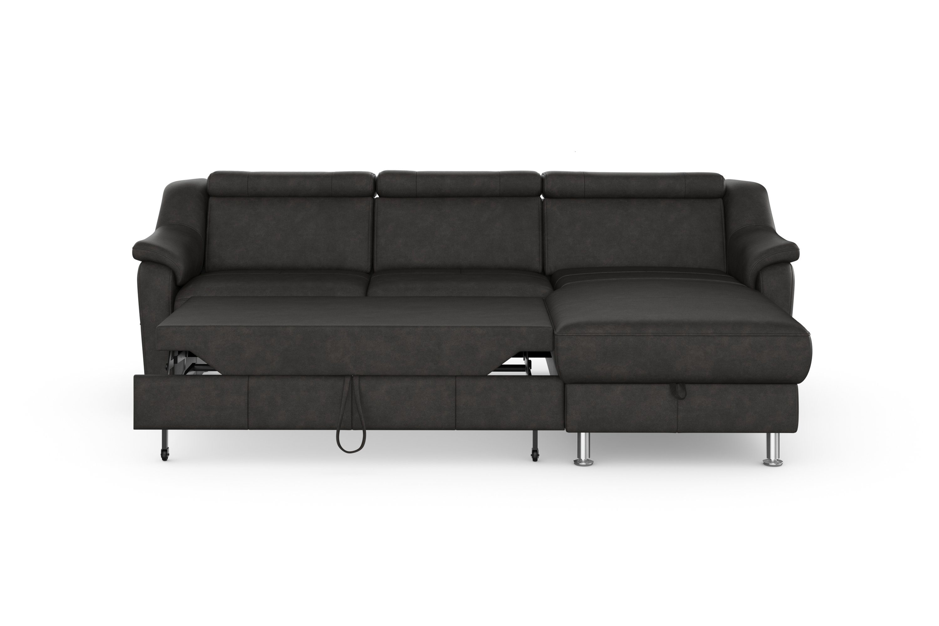 sit&more Hoekbank Freetown L-vorm met verstelbare hoofdsteun en comfortabele binnenvering