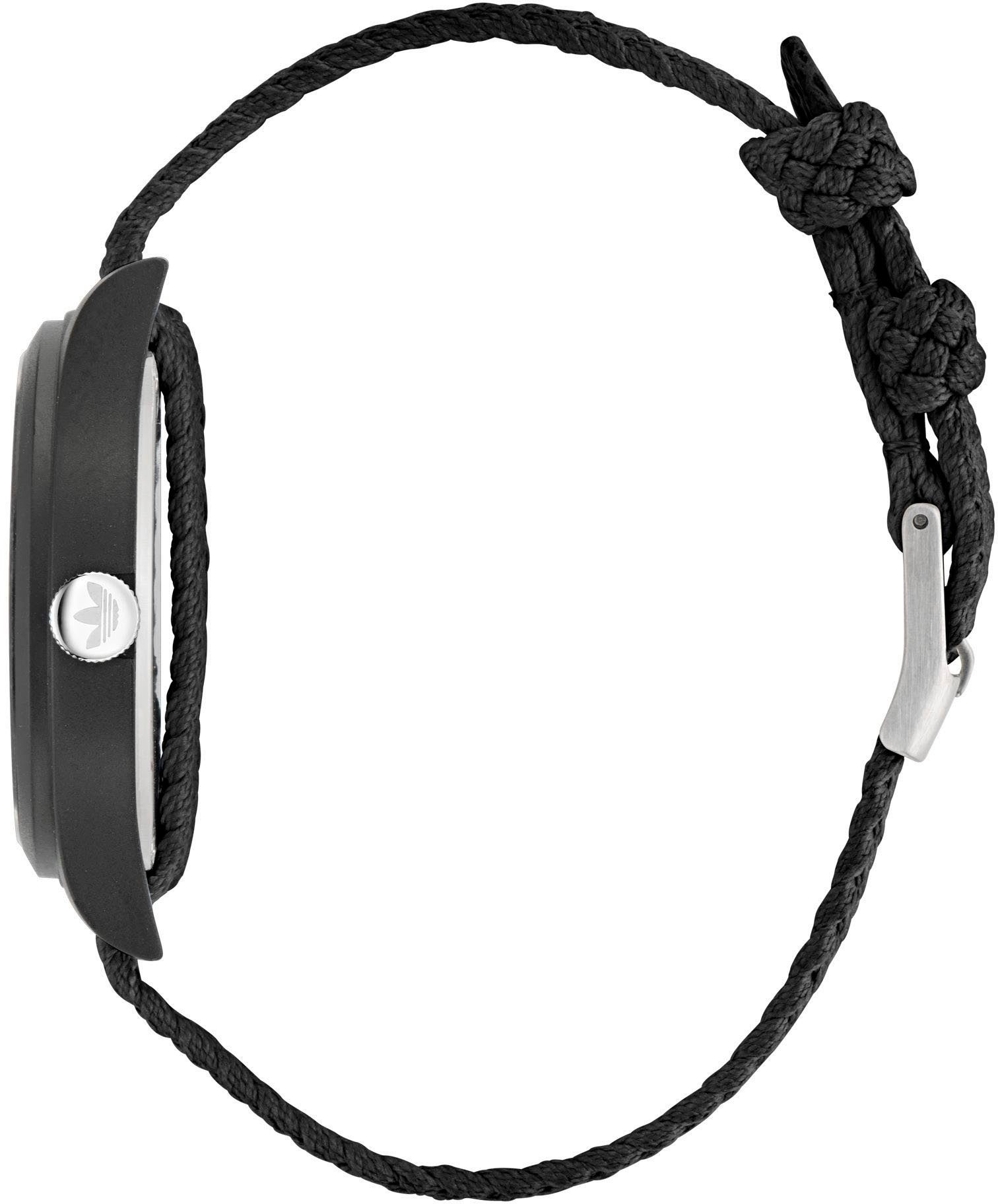 adidas Originals Kwartshorloge GAME ONE Polshorloge, herenhorloge, dameshorloge, nylon band, waterafstotend tot 5 bar