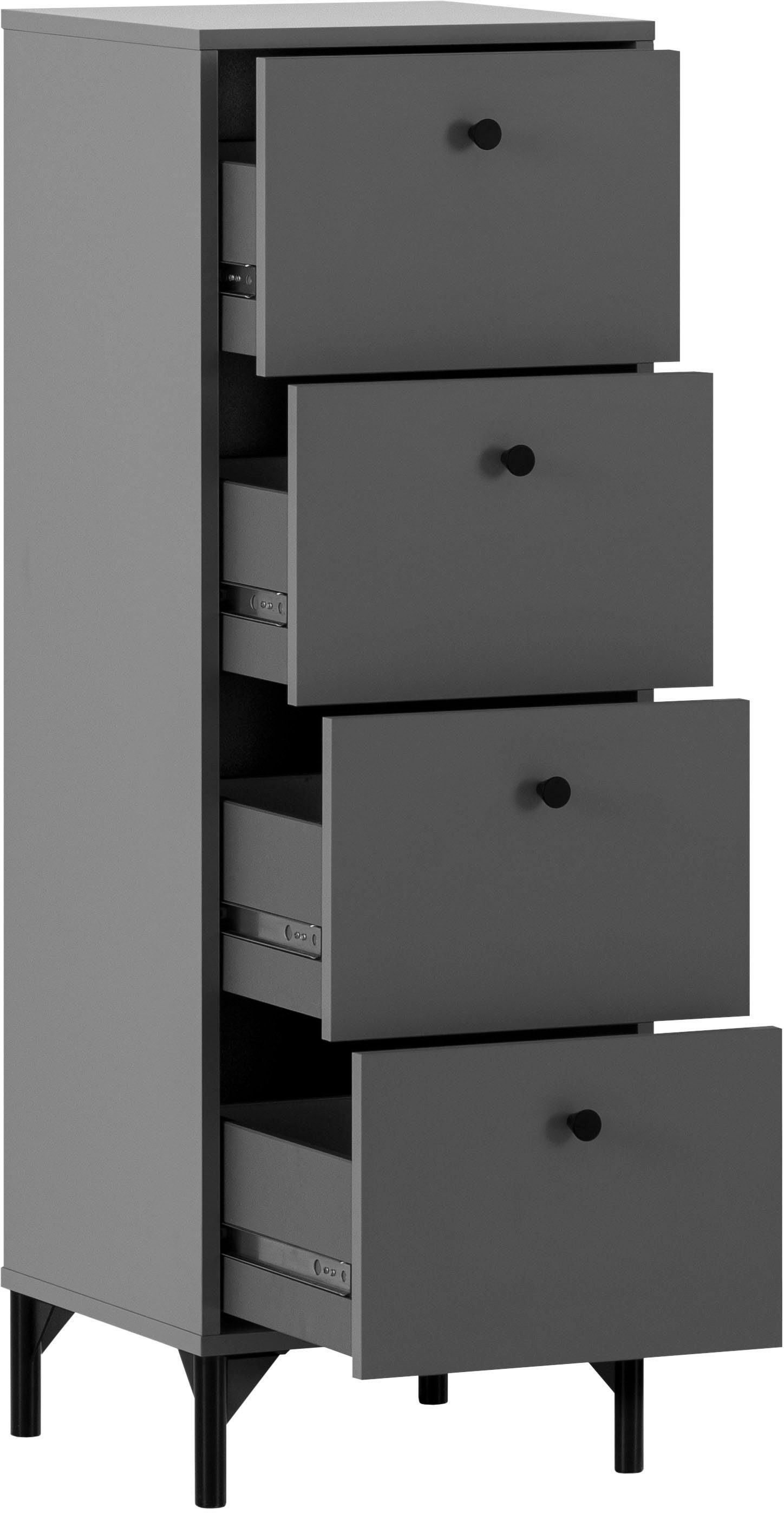 Schildmeyer Kast Smash, breedte 40 cm 4 laden met uittrekbegrenzing en metalen beslag