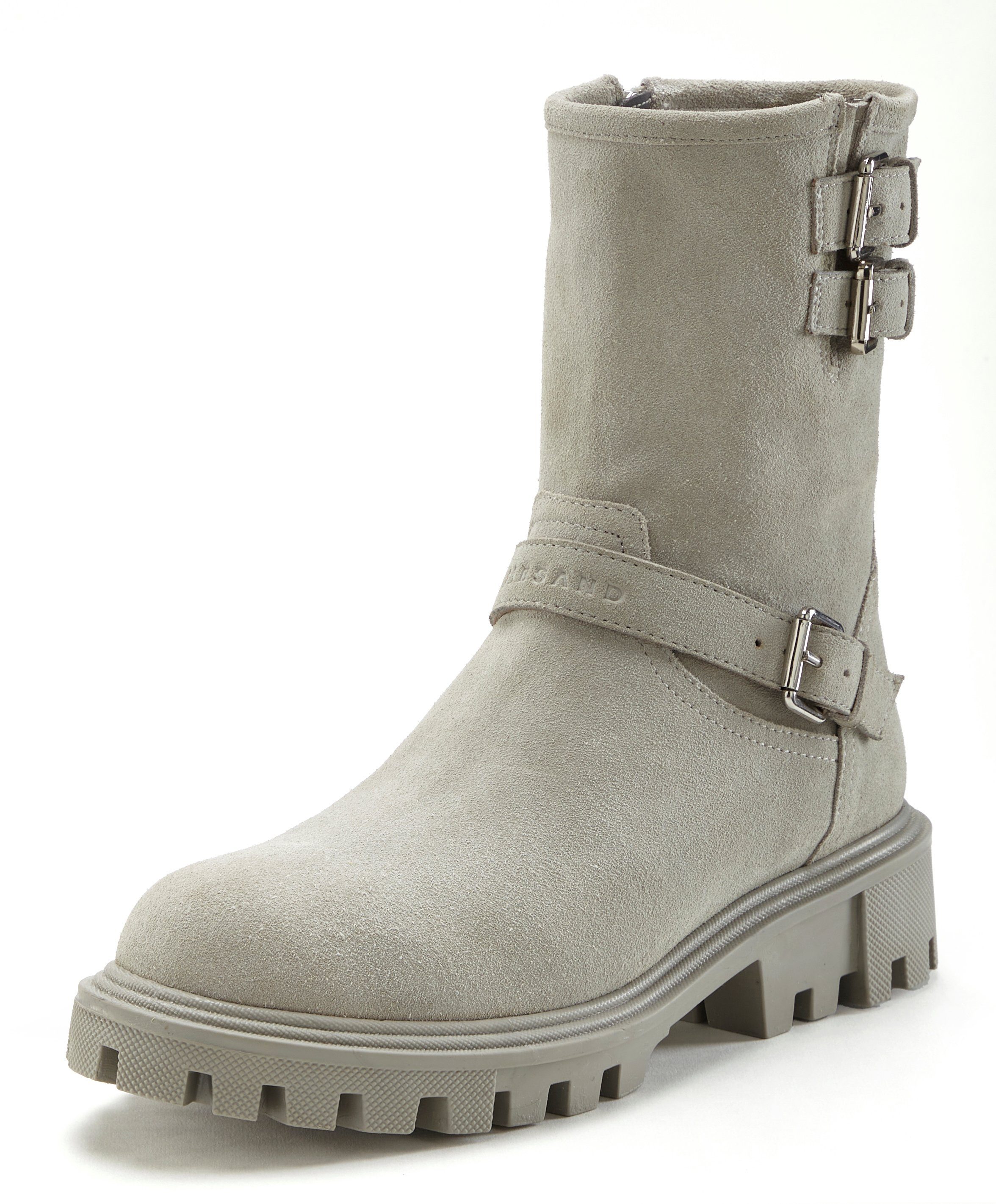 Elbsand Laarsjes van leer met trendy decoratieve gespen, laarzen, boots