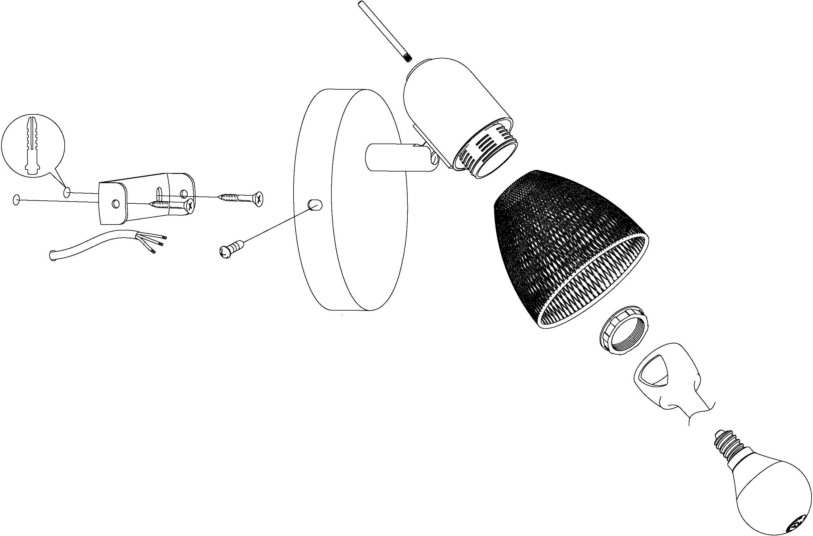 EGLO Wandlamp CAROVIGNO
