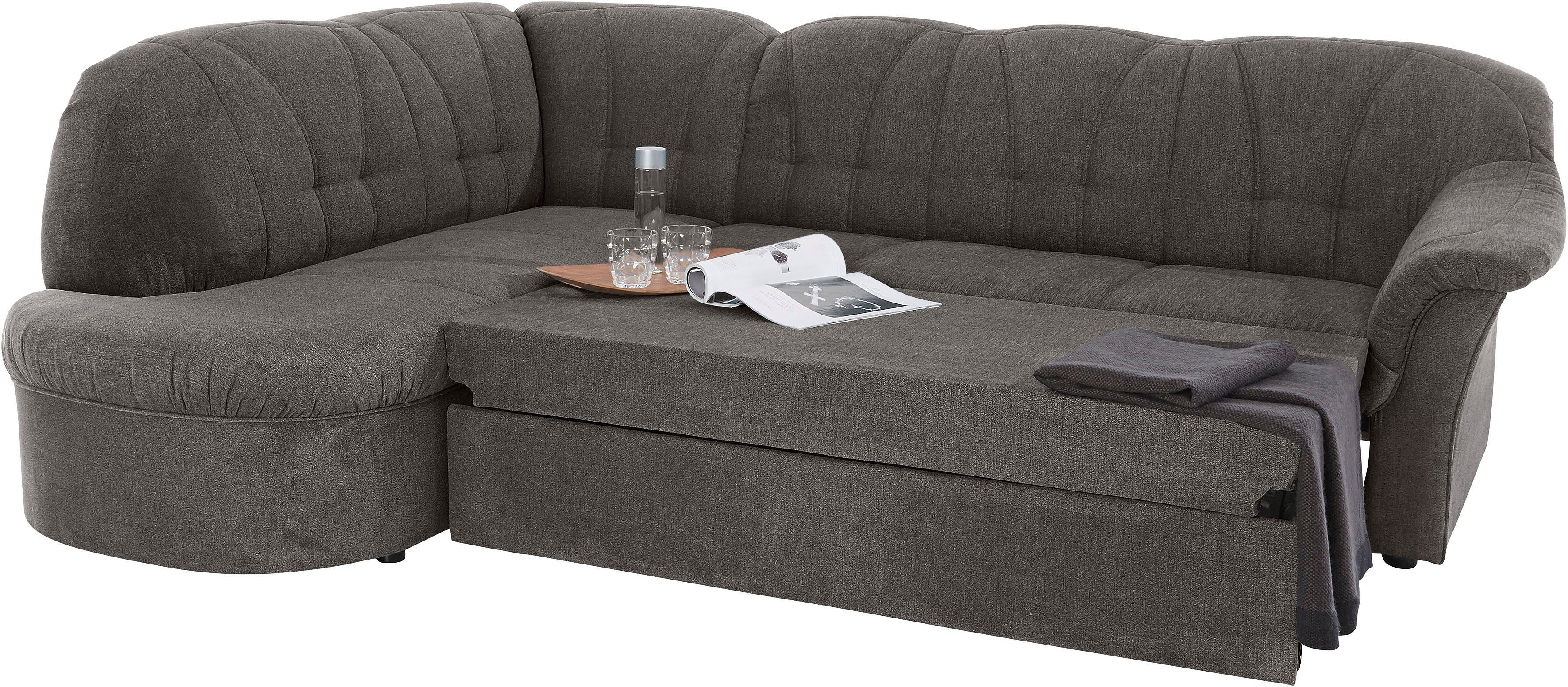 DOMO collection Hoekbank Pegnitz, elegante rugsteppingen, tijdloze vormtaal, L-vorm