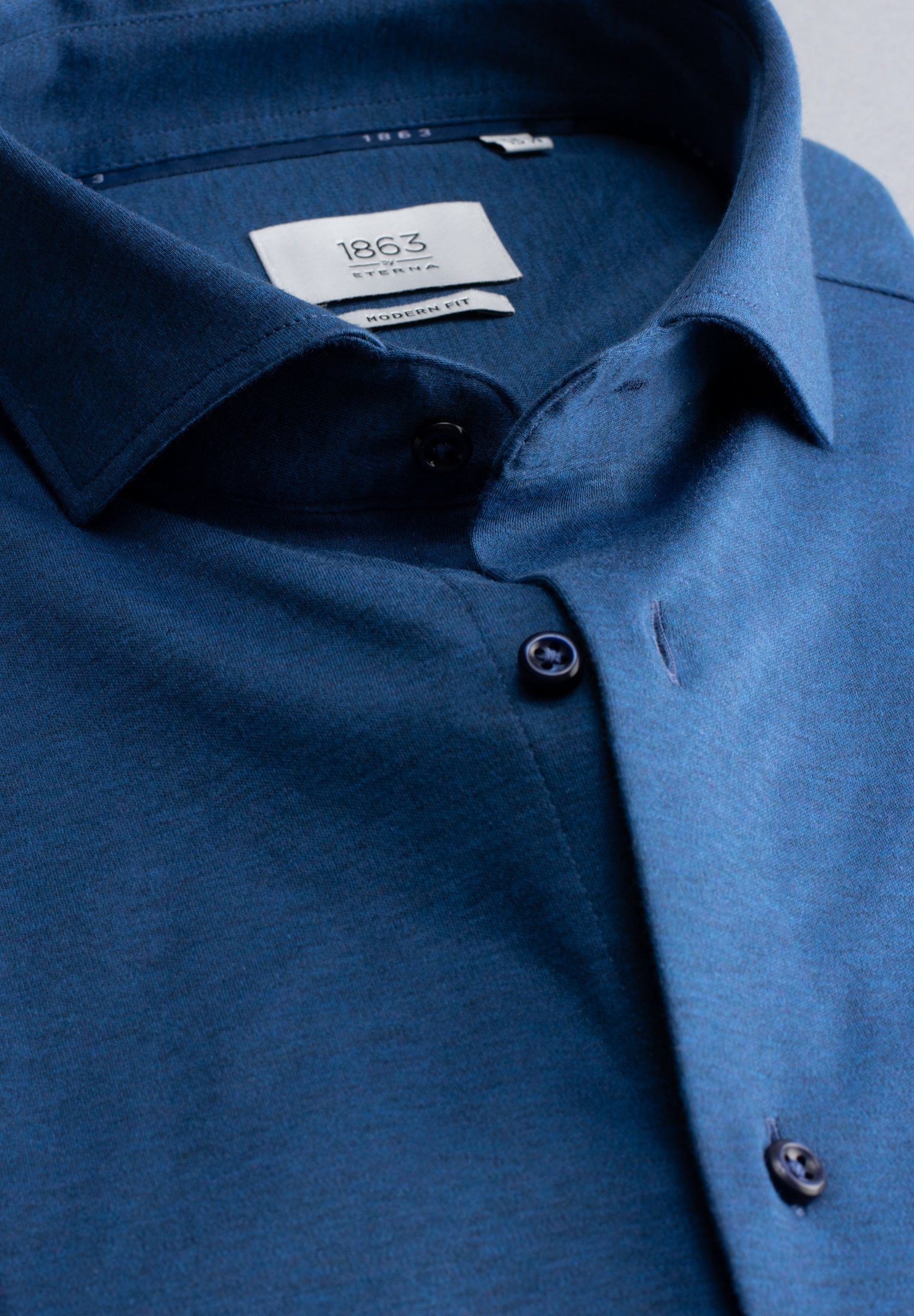 Eterna Overhemd met lange mouwen MODERN FIT NON IRON (strijkvrij)
