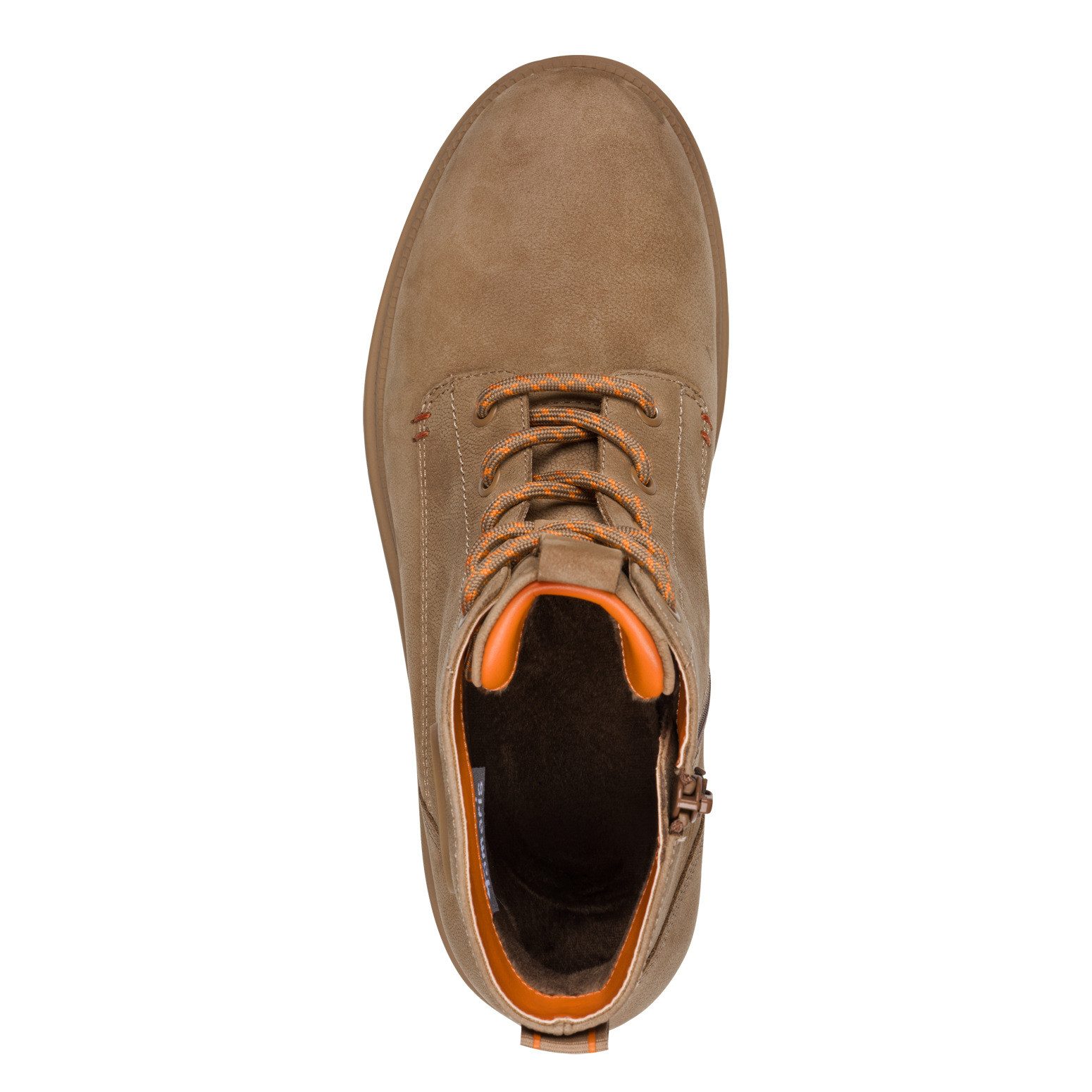 Tamaris Veterschoenen , blokhak, veterlaarsje met mooi logo-embleem