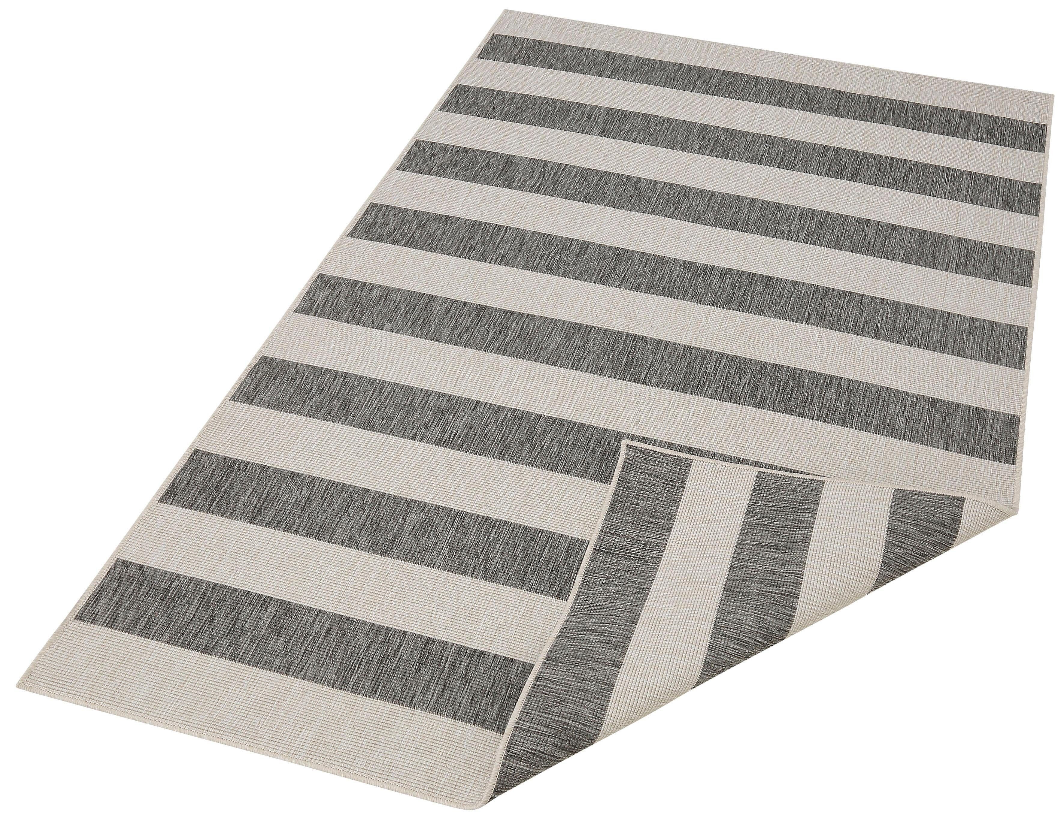 my home Vloerkleed Alan omkeerbaar tapijt dubbelzijdig te gebruiken, strepen, scandi, weerbestendig, voor binnen en buiten