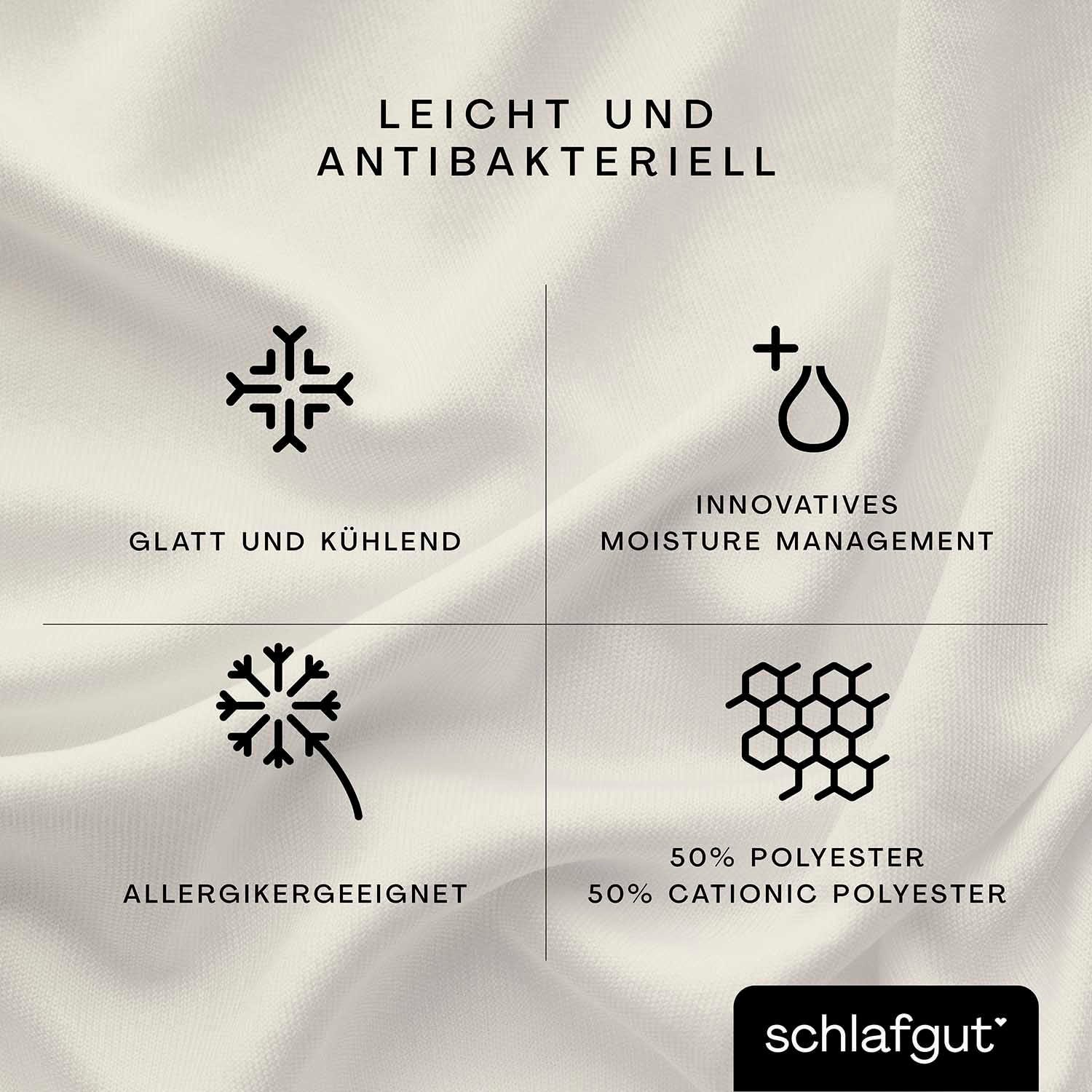 Schlafgut Hoeslaken Cool Contact 100% gekamd microvezel (1 stuk)