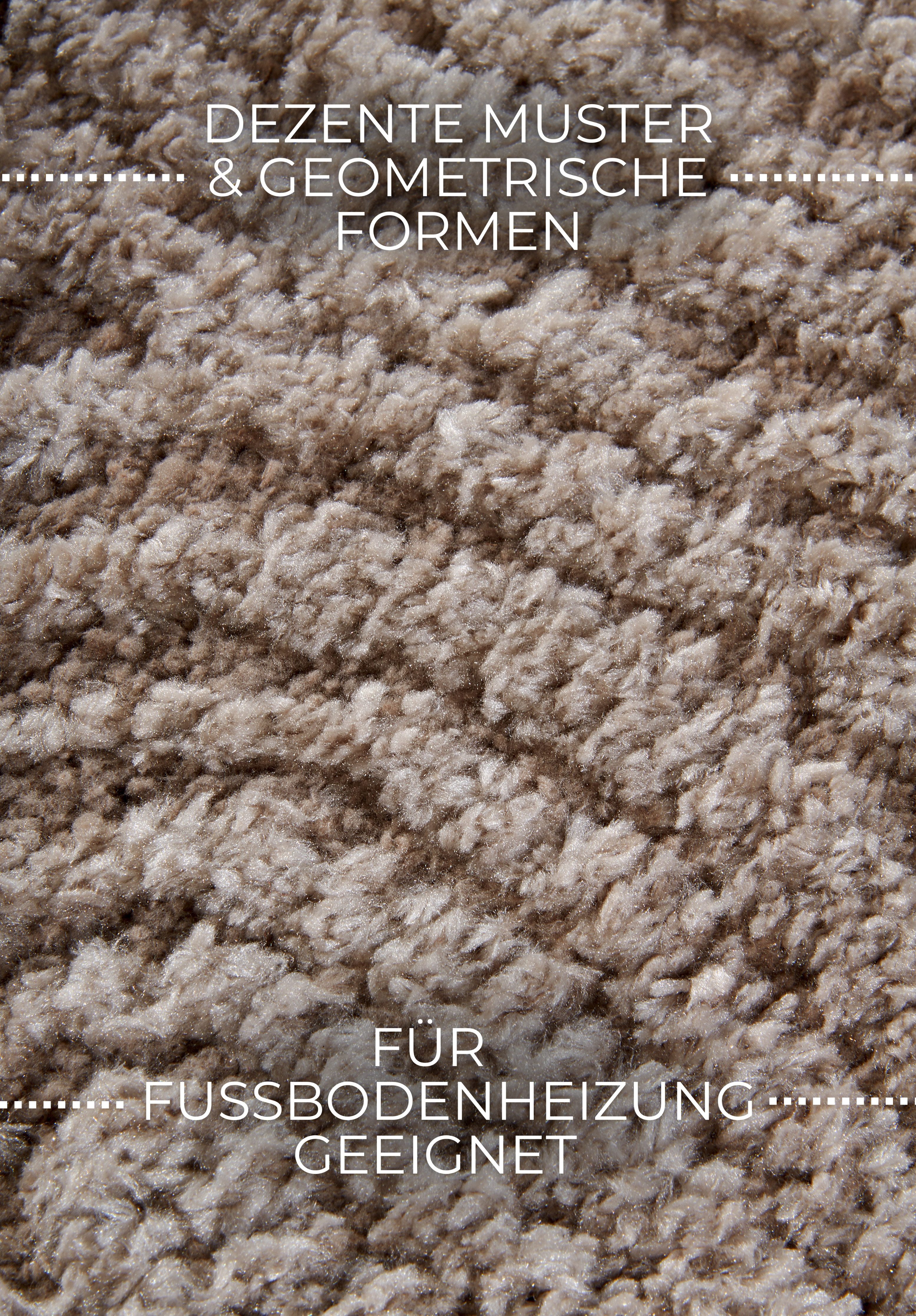 ELLE DECORATION Design-vloerkleed Chappe Shaggy, loper, pluizig, zacht, hoogpolig, modern, hoog-laag effect