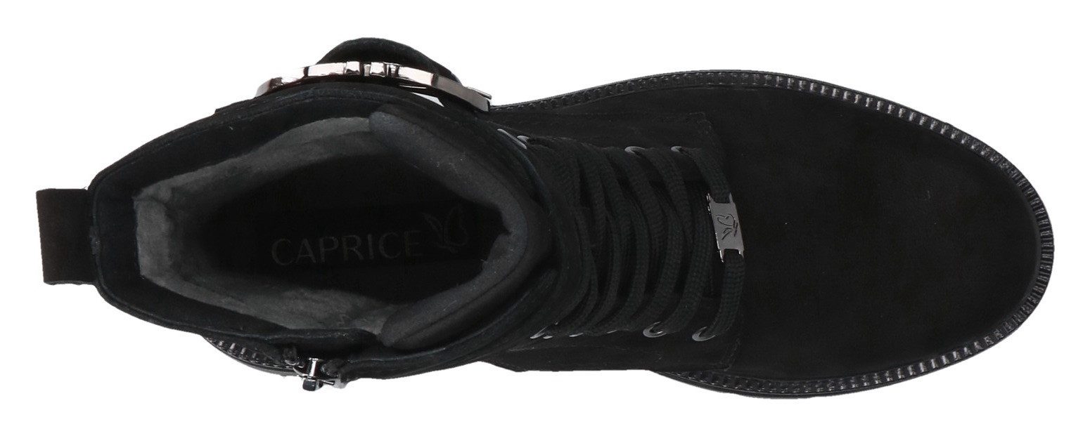 Caprice Veterschoenen , blokhak, veterschoen met praktisch verwisselbaar voetbed