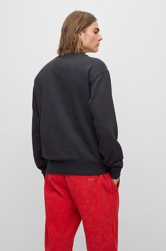 Boss Orange Sweater Wefade met zijrib-inzetten (1-delig)