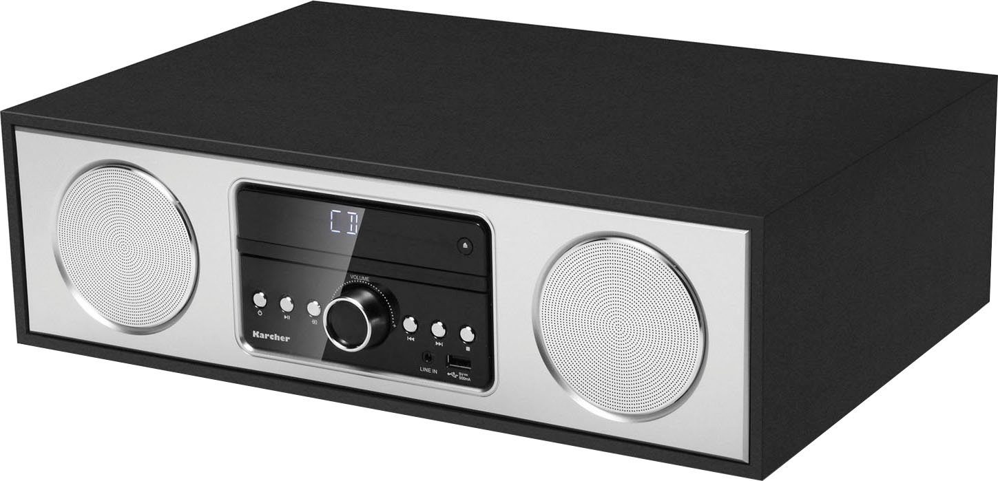 Karcher Digitale radio (DAB+) DAB 4500CD FM-tuner met RDS, FM met RDS, 30 W) DAB+, FM-PLL-radio, CD/MP3-speler