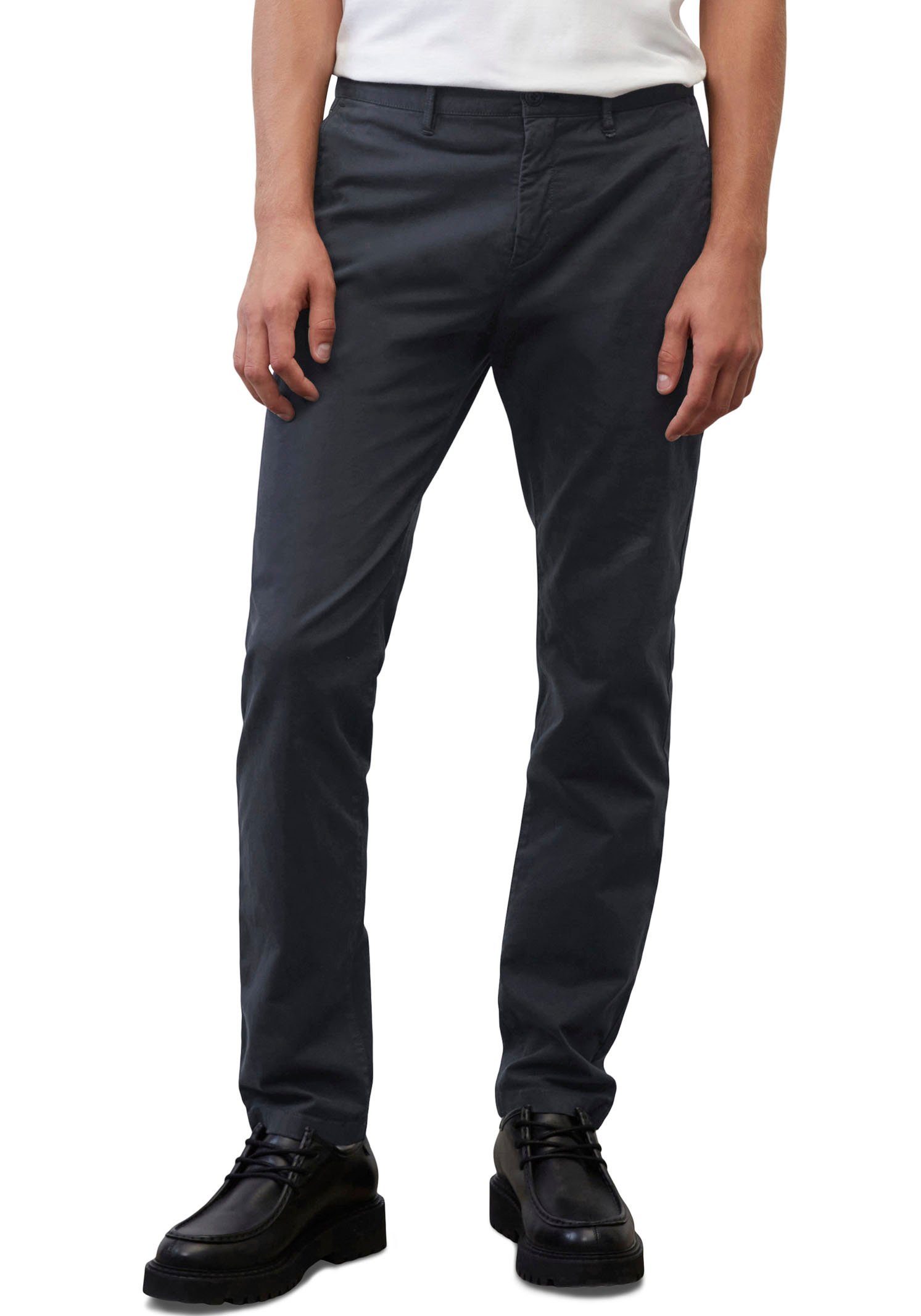 Marc O'Polo Chino in cleane look heren chino's maat 32 blauw