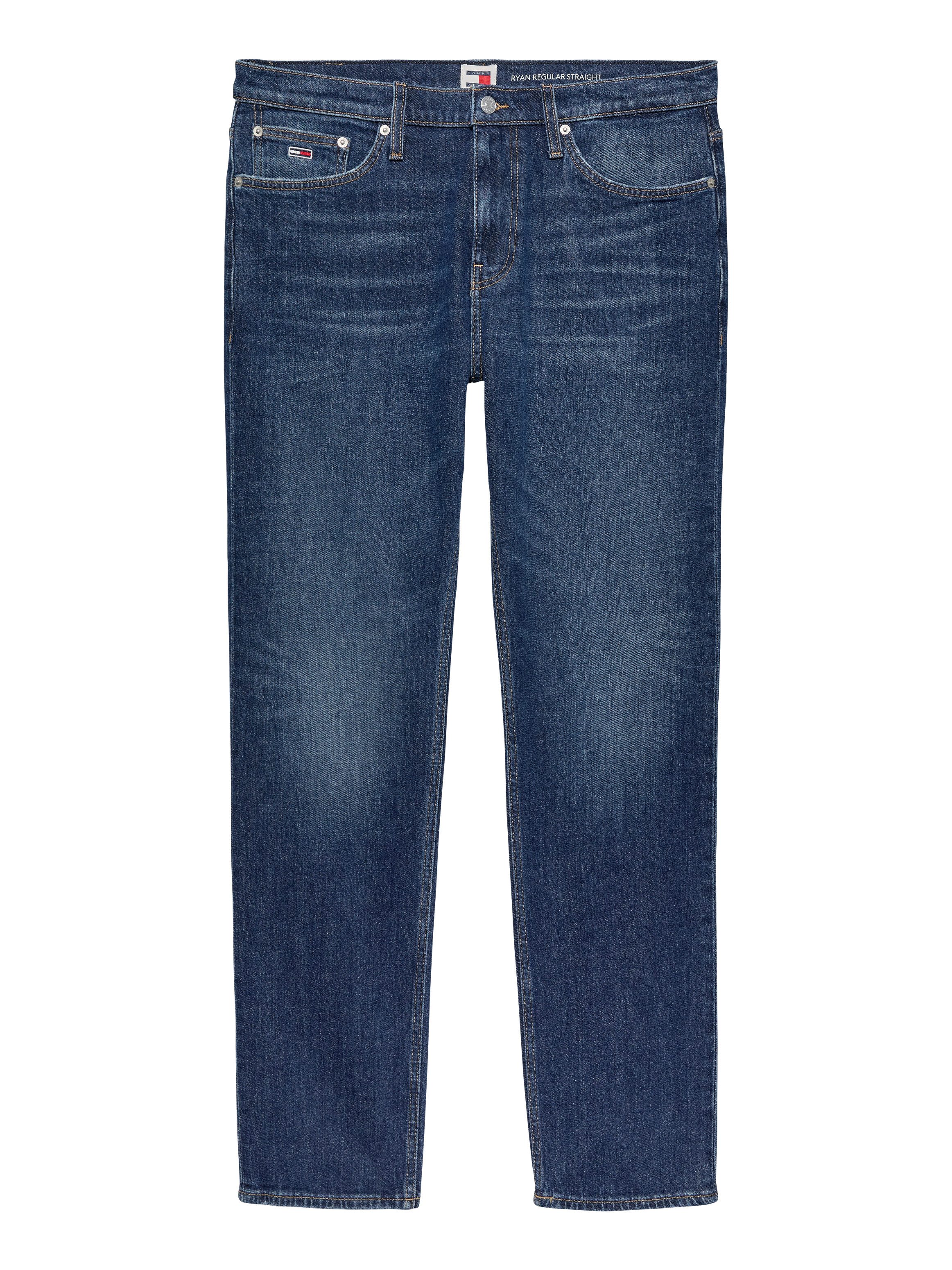 TOMMY JEANS Slim fit jeans RYAN SLIM STRAIGHT met gestempeld logo