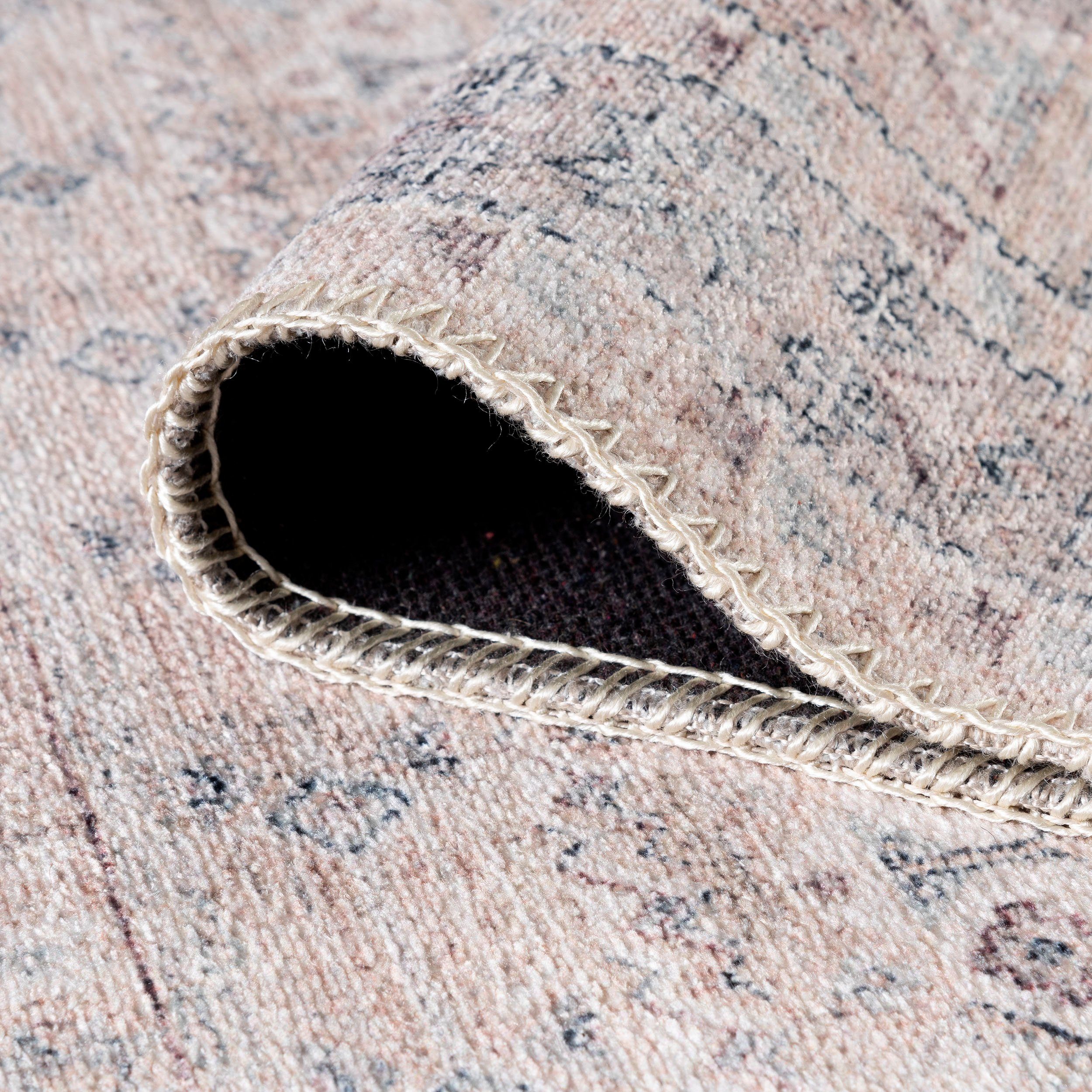 Sehrazat Vloerkleed Vintage 3550 Korte pool, wasbaar, chenille met katoen, woonkamer