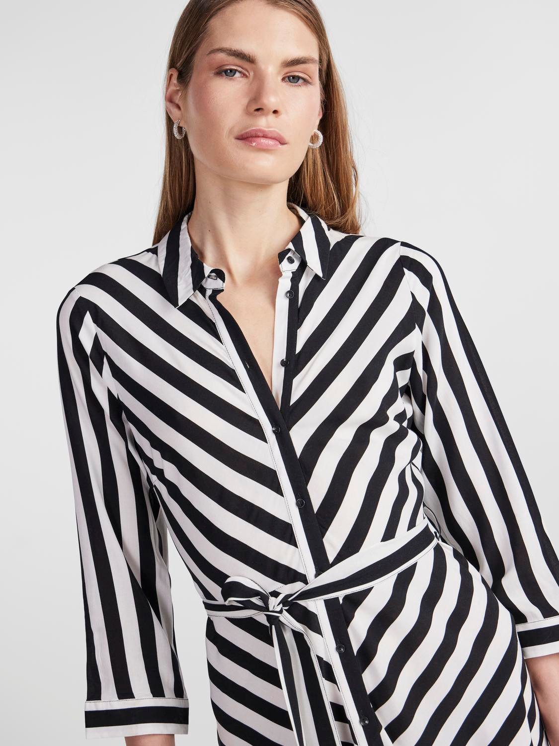 Y.A.S Jurk met overhemdkraag YASSAVANNA 3 4 SHORT SHIRT DRESS S. NOOS