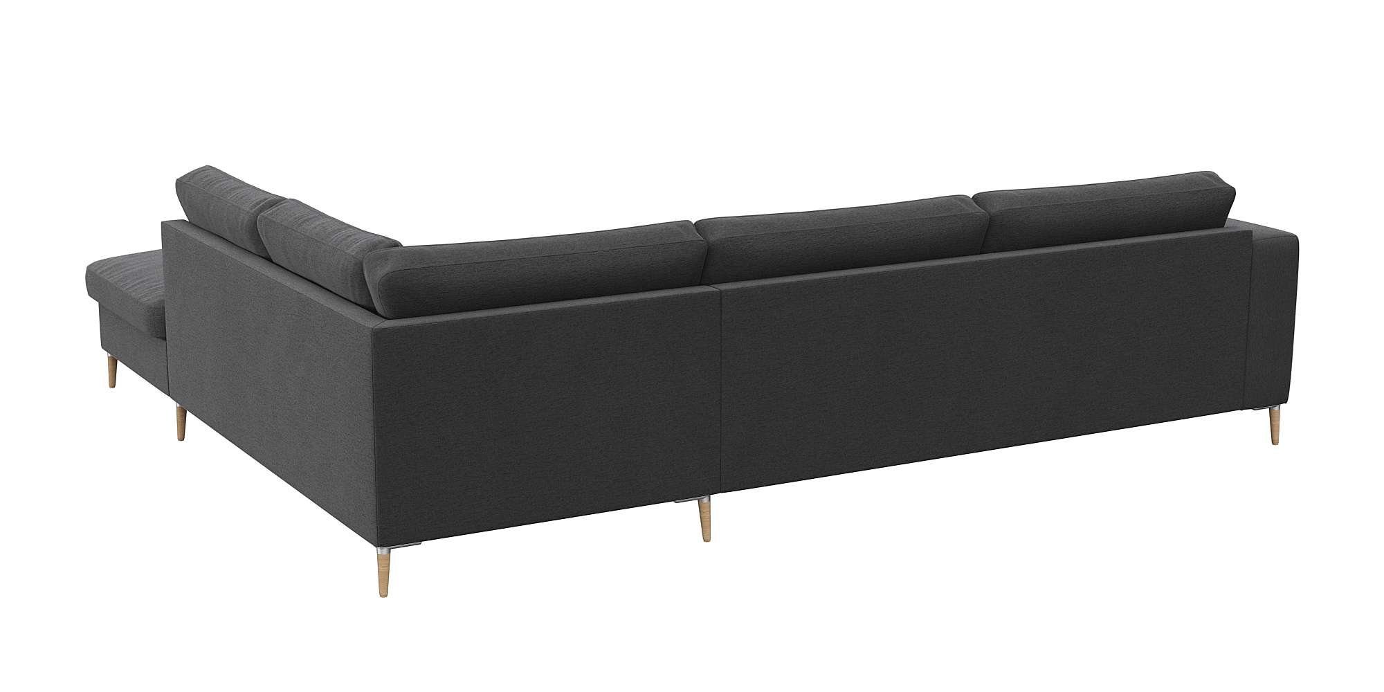 FLEXLUX Hoekbank Fiore, zitconstructie met hoogwaardig koudschuim voor meer zitcomfort