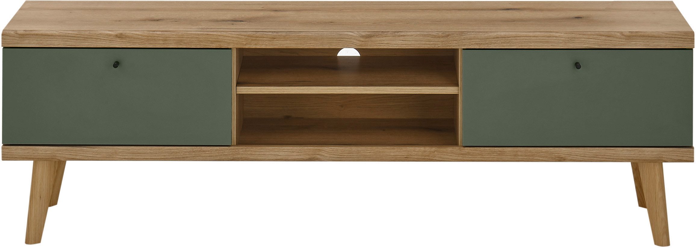 INOSIGN Tv-meubel MAVAS in moderne trendkleur, handgrepen van metaal (zwart), breedte 160 cm