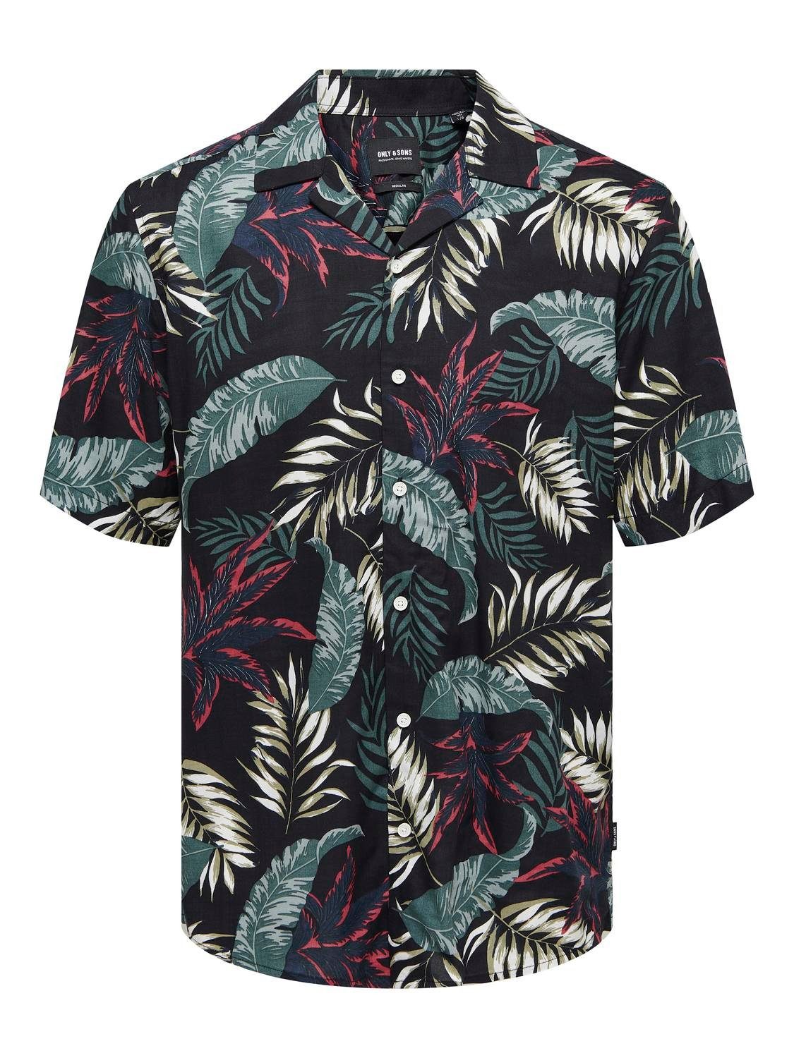 ONLY & SONS Hawaï-overhemd ONSWAYNE LIFE AOP SS VISCOSE SHIRT NOOS