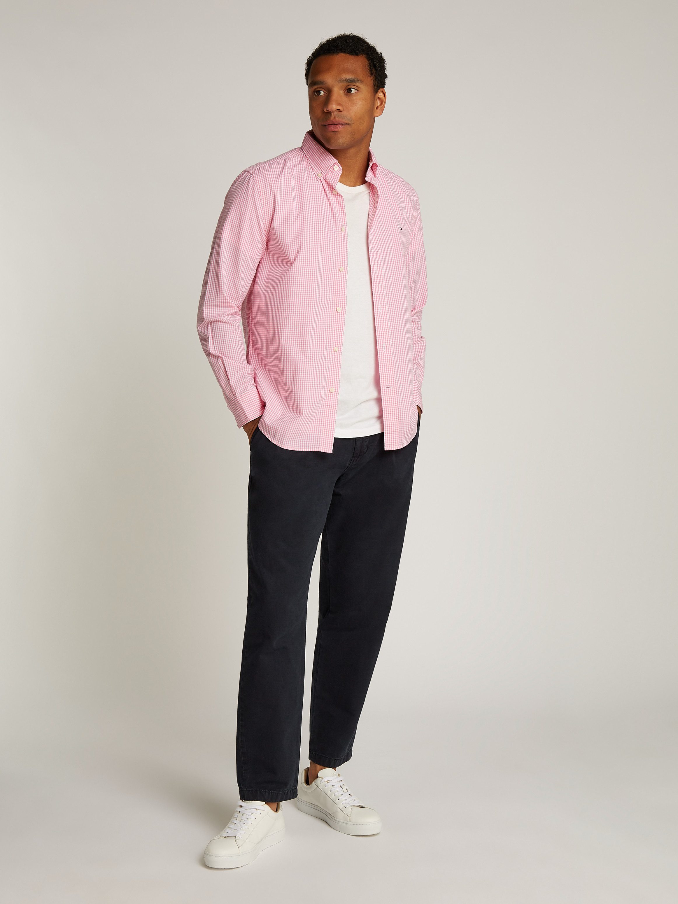 Tommy Hilfiger Businessoverhemd FLEX POPLIN GINGHAM RF SHIRT