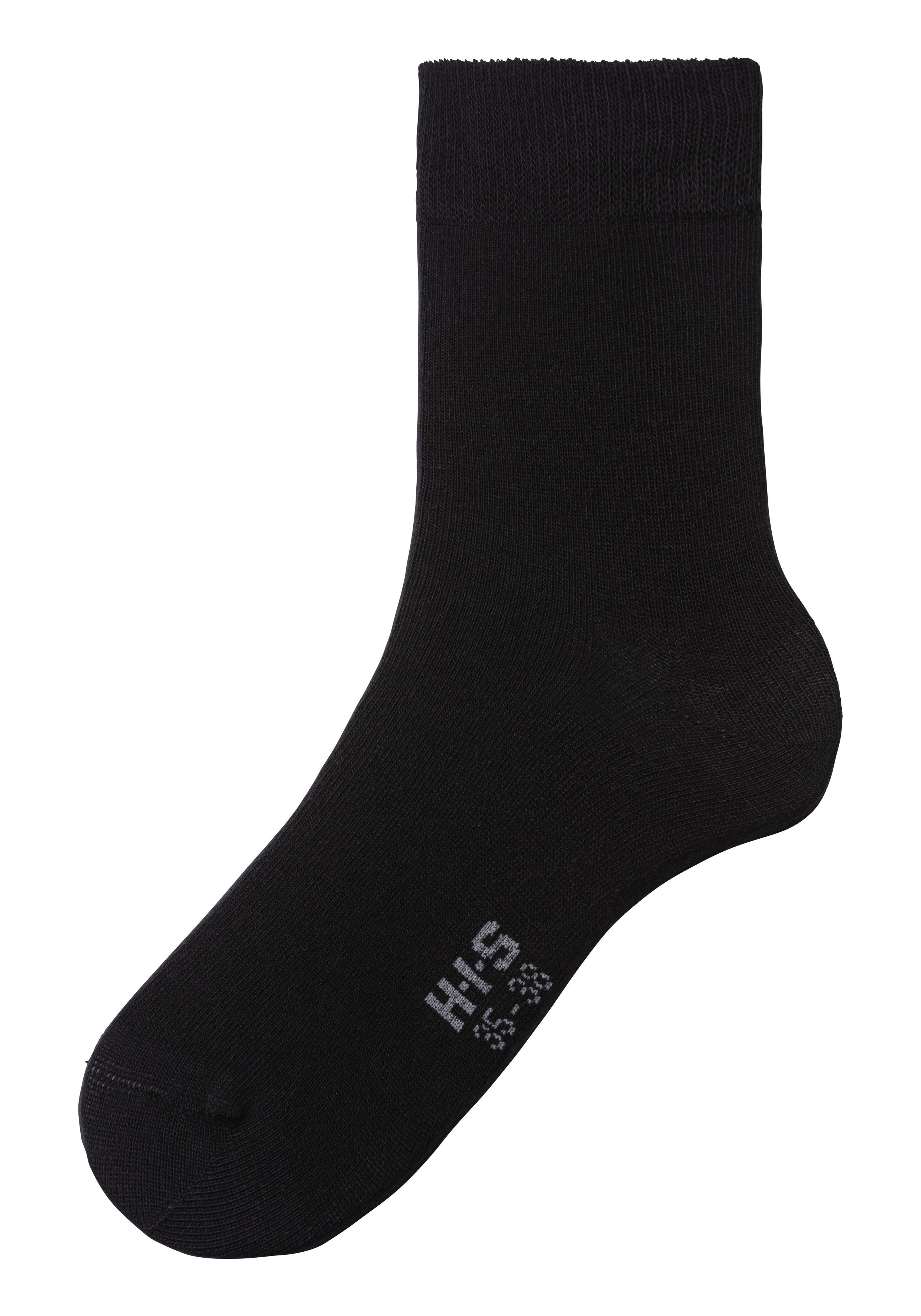 H.I.S Basic sokken met bijzonder zachte boord (set 5 paar)