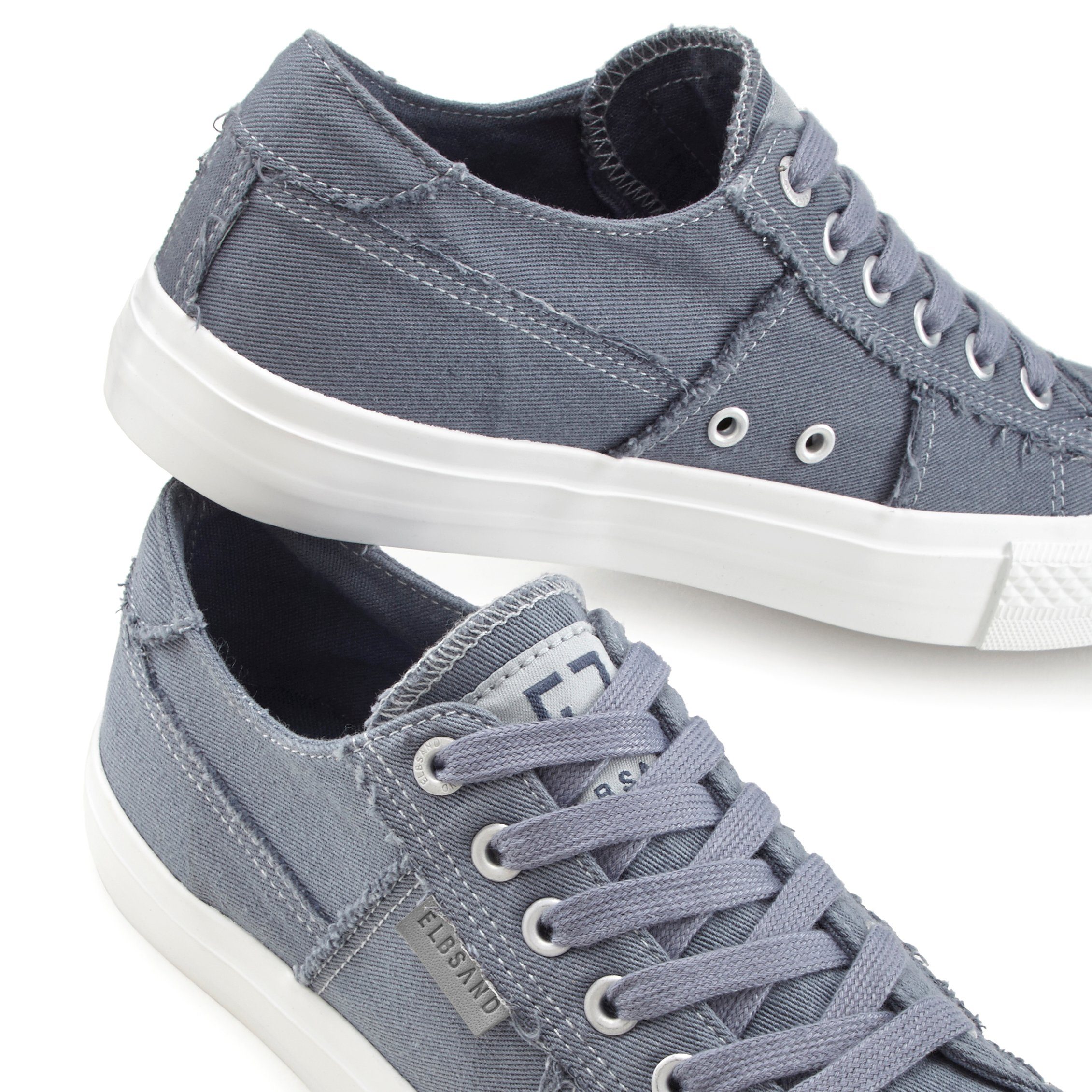 Elbsand Sneakers Veterschoen, vrijetijdsschoen van textiel, used-look VEGAN