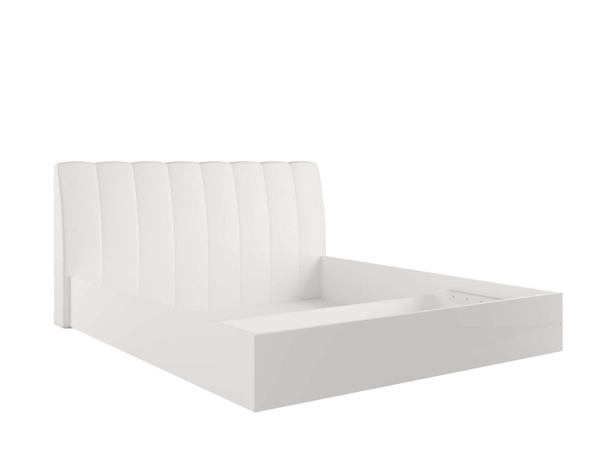 INOSIGN Bed Malissa met gevoerd hoofdeinde zonder opbergruimte Bedframe, slaapoppervlak 180x200 cm, BxDxH 186,6 x 206,4 x 100 cm