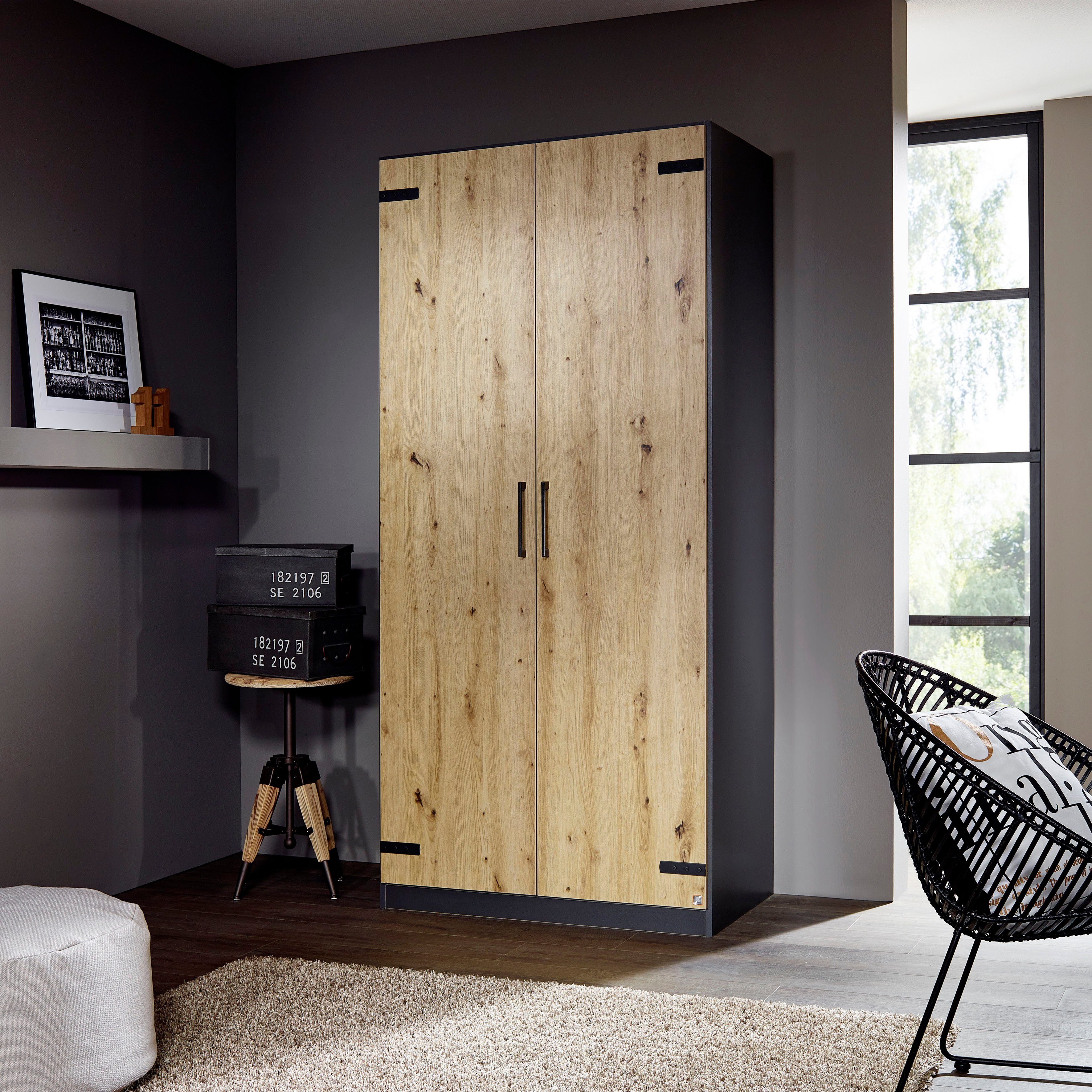 rauch Draaideurkast Holmes met applicaties "industrial style"