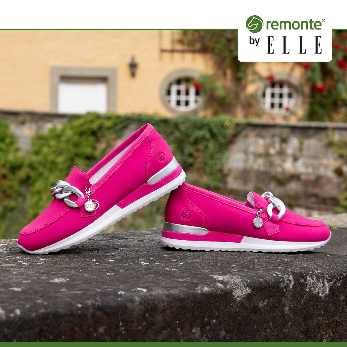 Remonte Instappers ELLE-Collection Loafer, instapschoen met trendy versierschakel