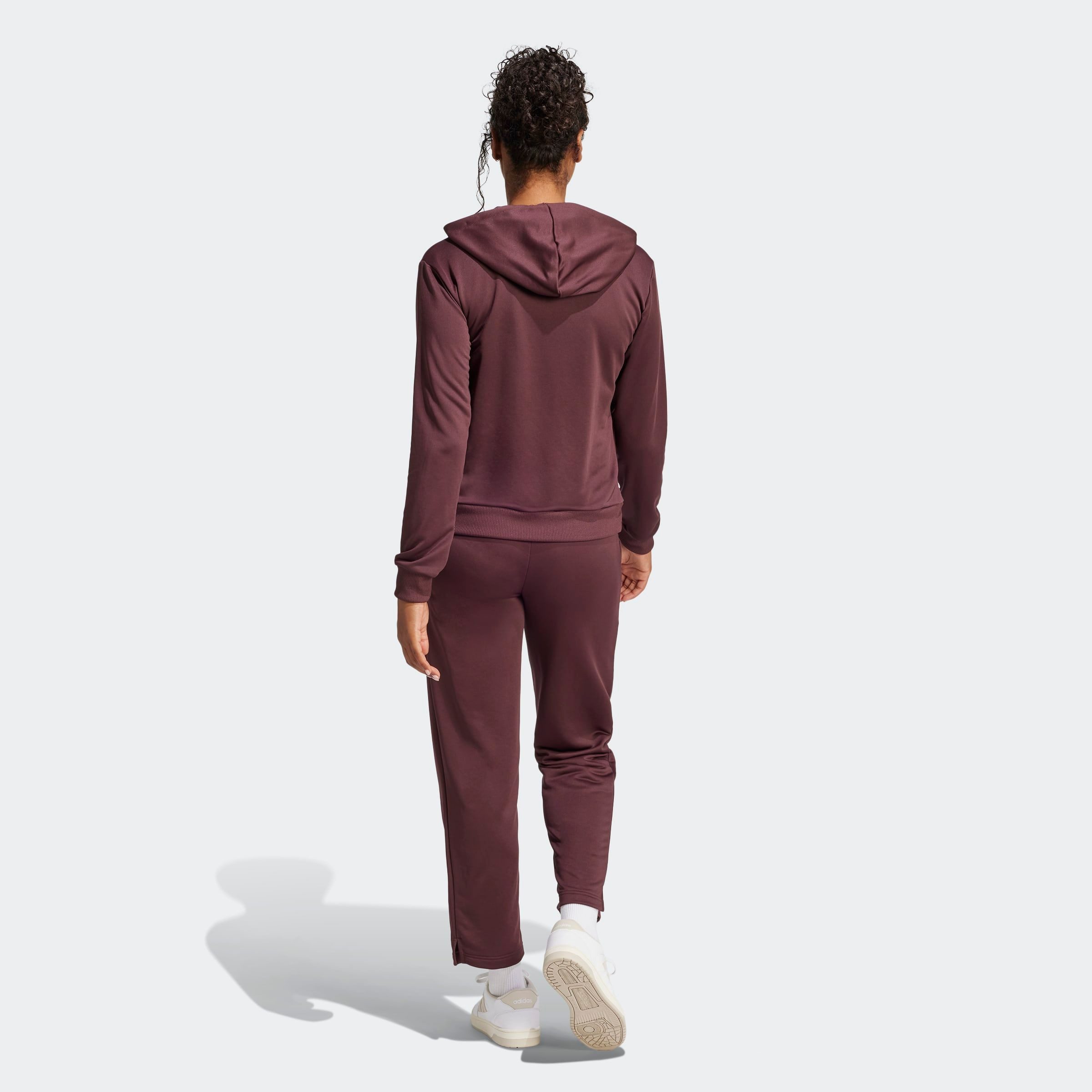 adidas Sportswear Trainingspak W LINEAR TS Trainingsjack met capuchon, trainingspak (2-delig)