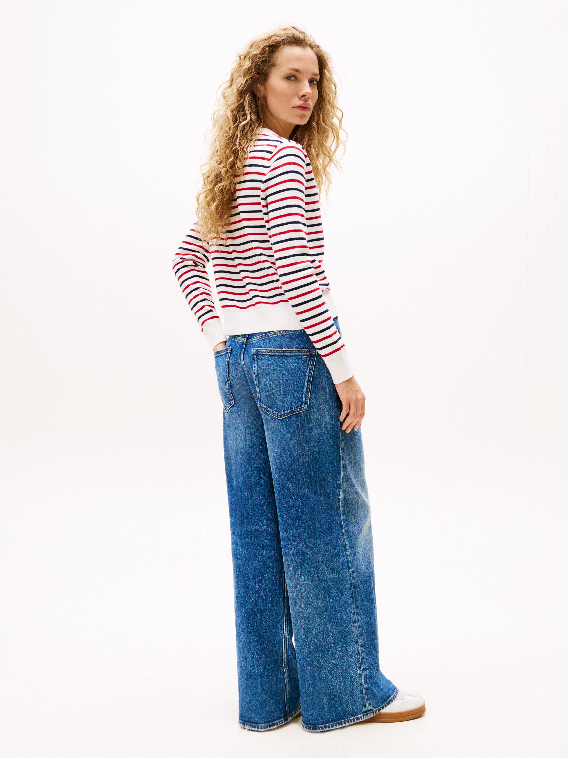 TOMMY JEANS Trui met V-hals TJW ESSENTIAL VNECK SWEATER EXT