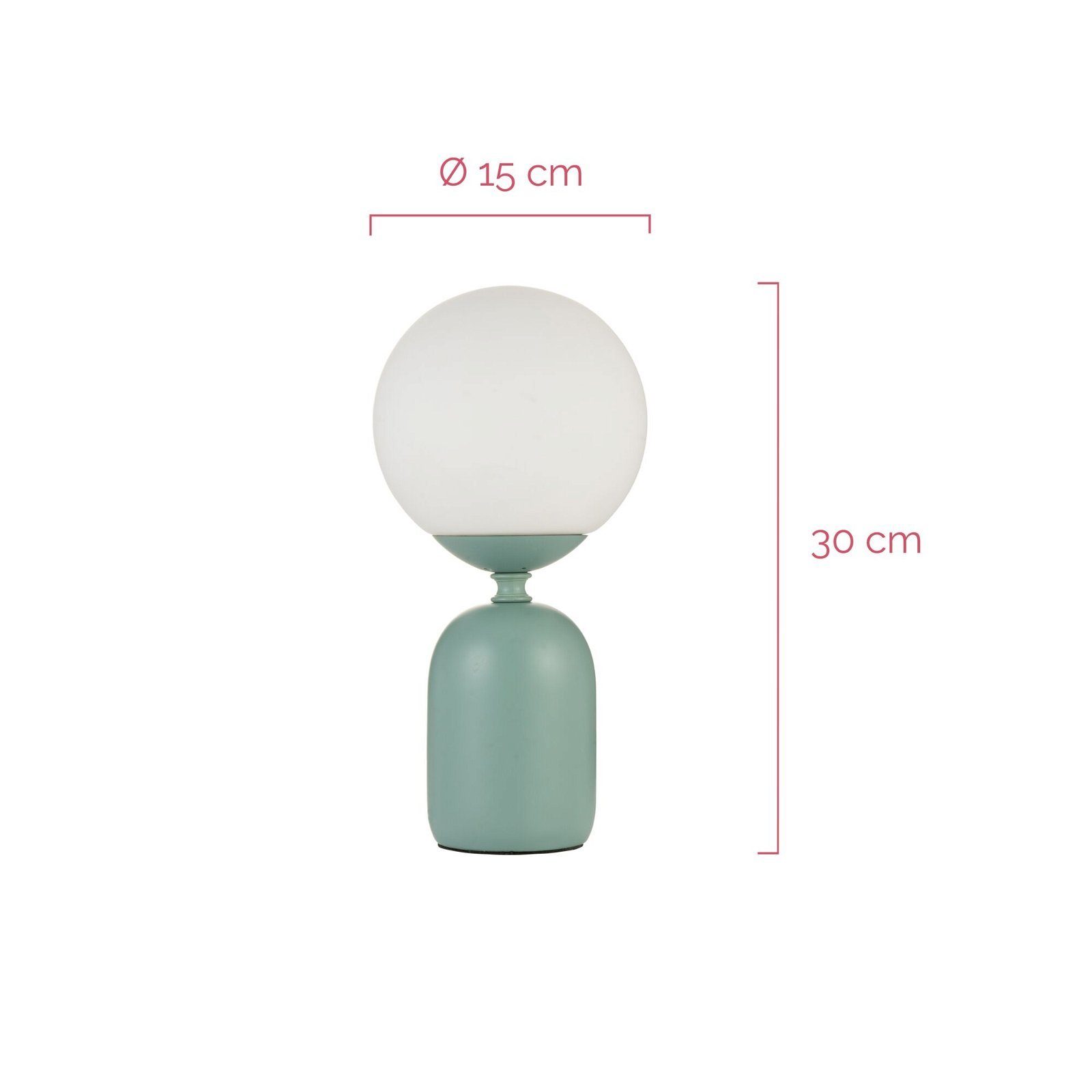 Pauleen Tafellamp Glowing Charm max 20W groen/wit keramiek