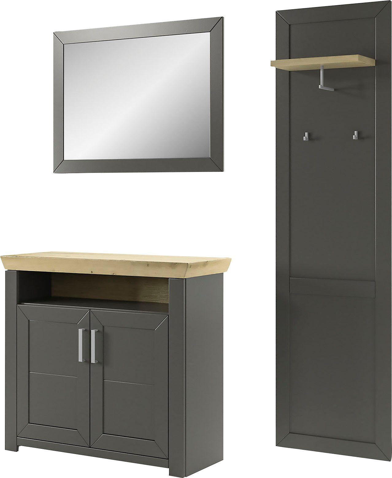 set one by Musterring Halmeubelset GA York Kombi 58 met spiegel en commode (set, 3-delig)
