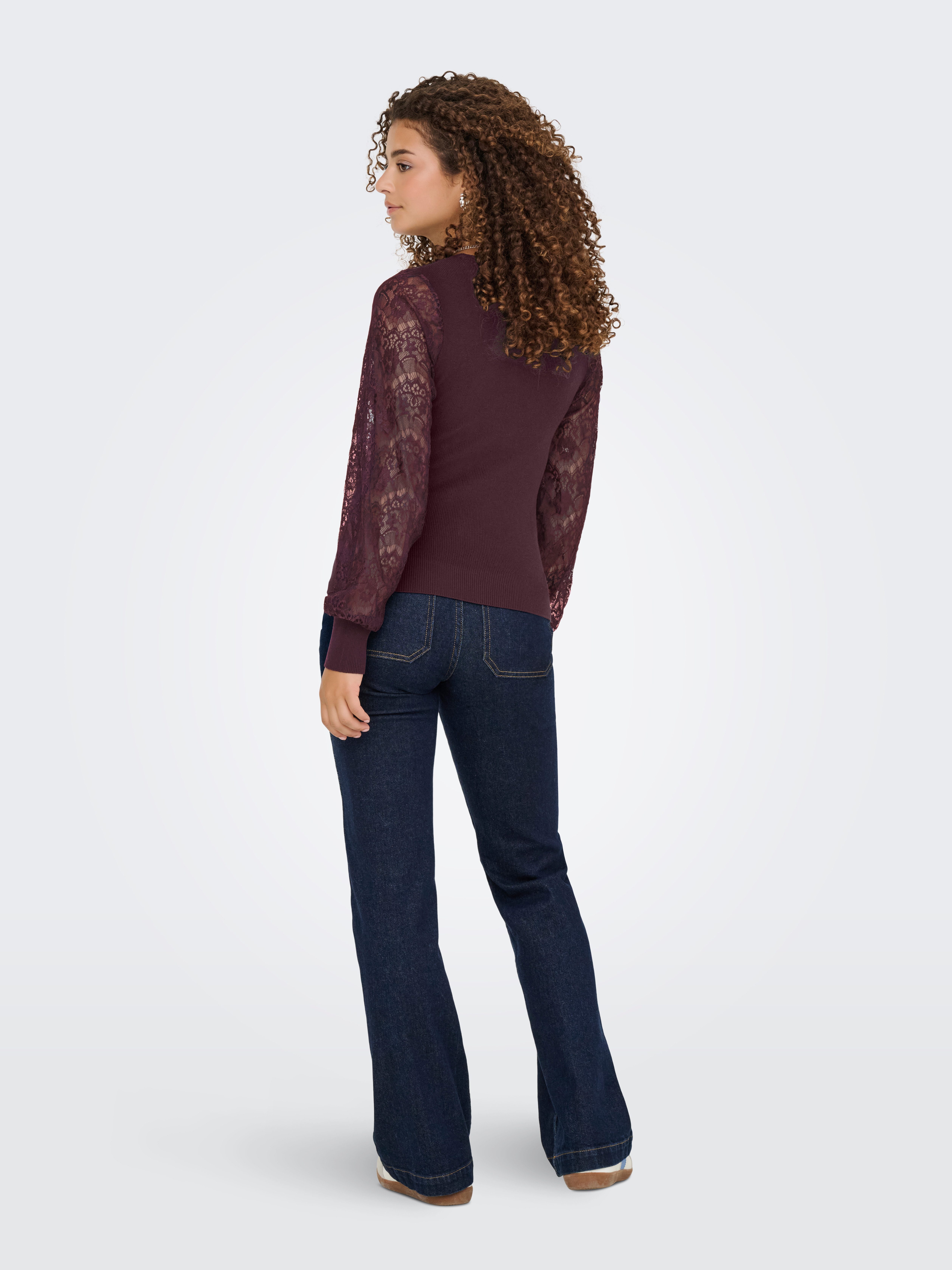 Only Trui met ronde hals ONLPERRY LIFE LS MIX O-NECK KNT