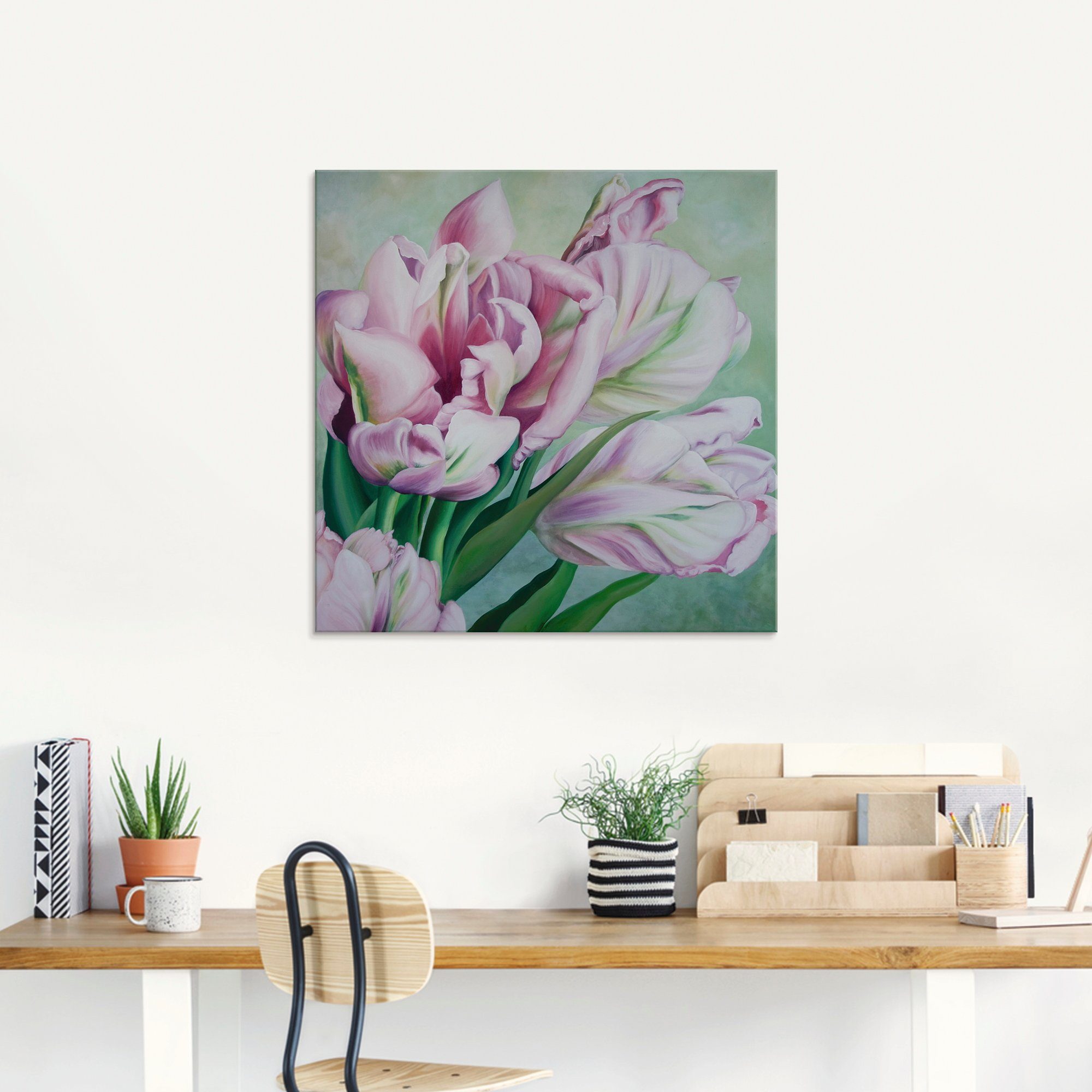 Artland Print op glas Tulpen in verschillende maten
