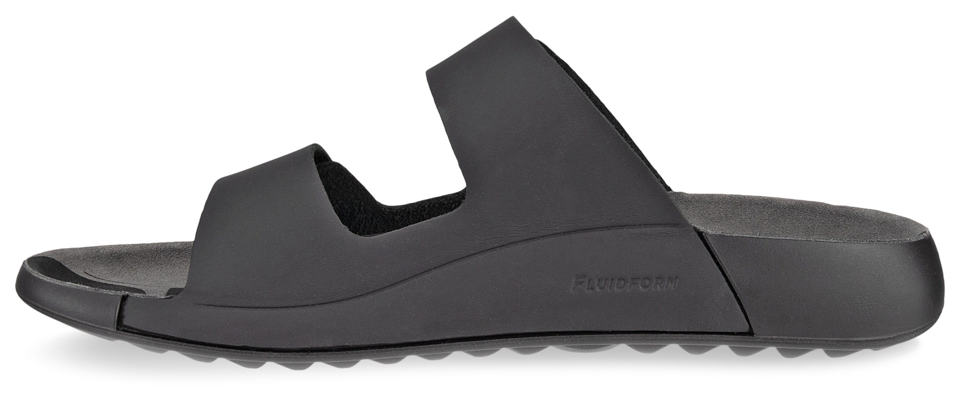 Ecco Slippers Cozmo W zomerschoen, slippers met twee klittenbandsluitingen