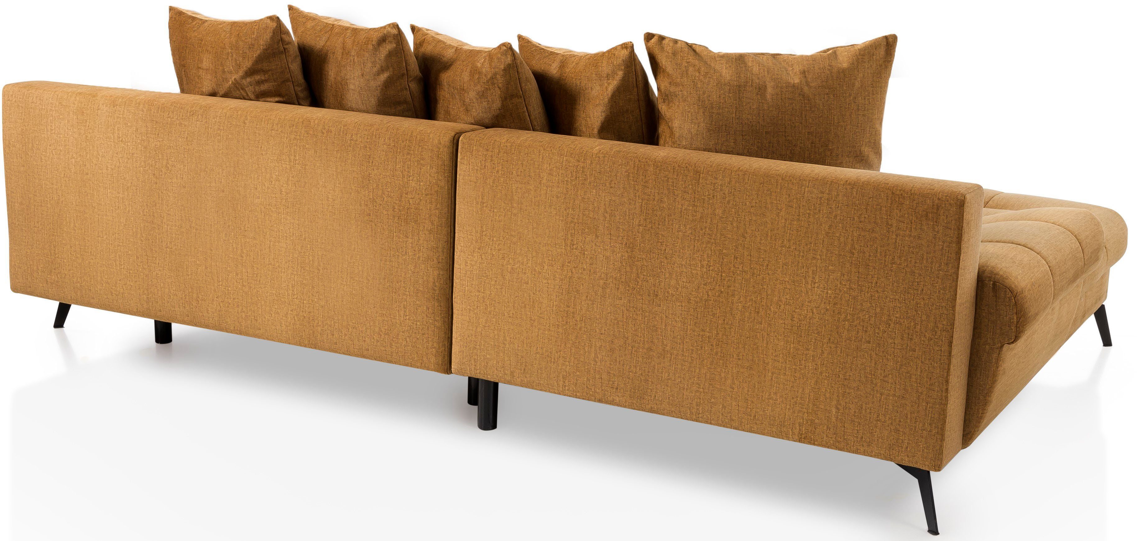 exxpo - sofa fashion Hoekbank Olmedo, extravagante ontwerp en geweldig zitcomfort, L-vorm