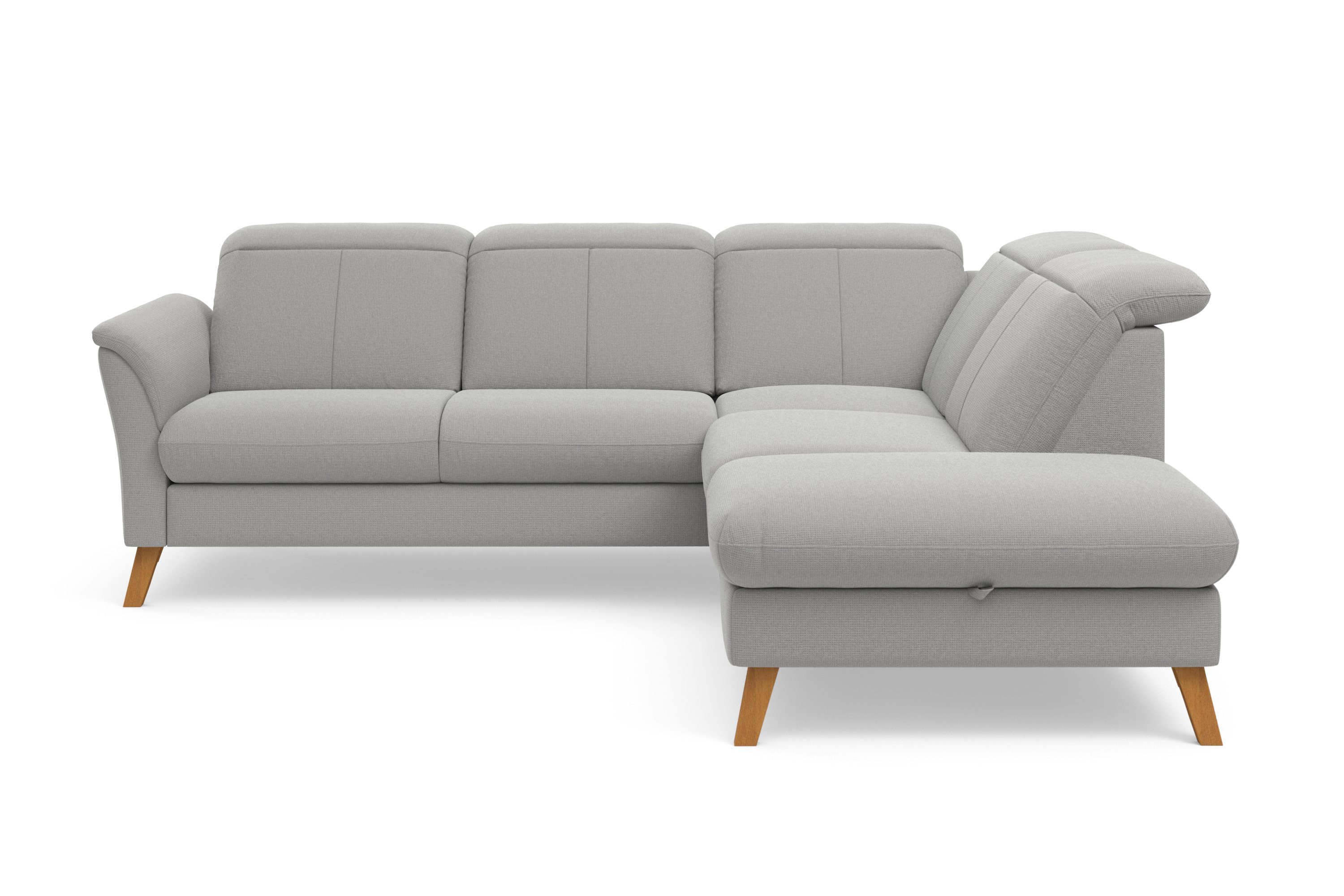 sit&more Hoekbank Romero L-vorm naar keuze met of zonder tv-functie, slaapfunctie, bedkist , hoekbanken, Met slaapfunctie-met binnenvering-met
