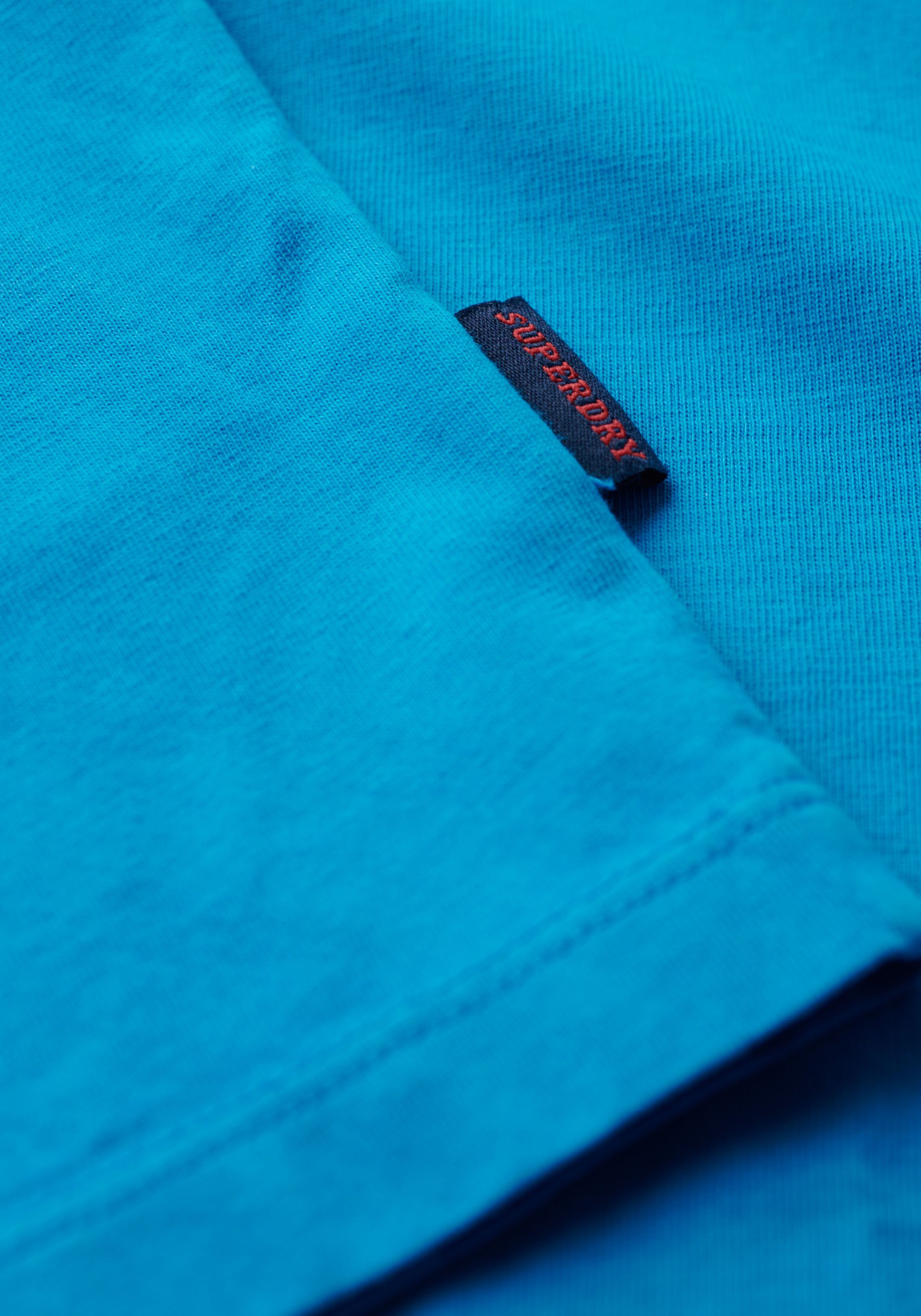 Superdry Shirt met ronde hals ESSENTIAL LOGO EMB NEON TEE