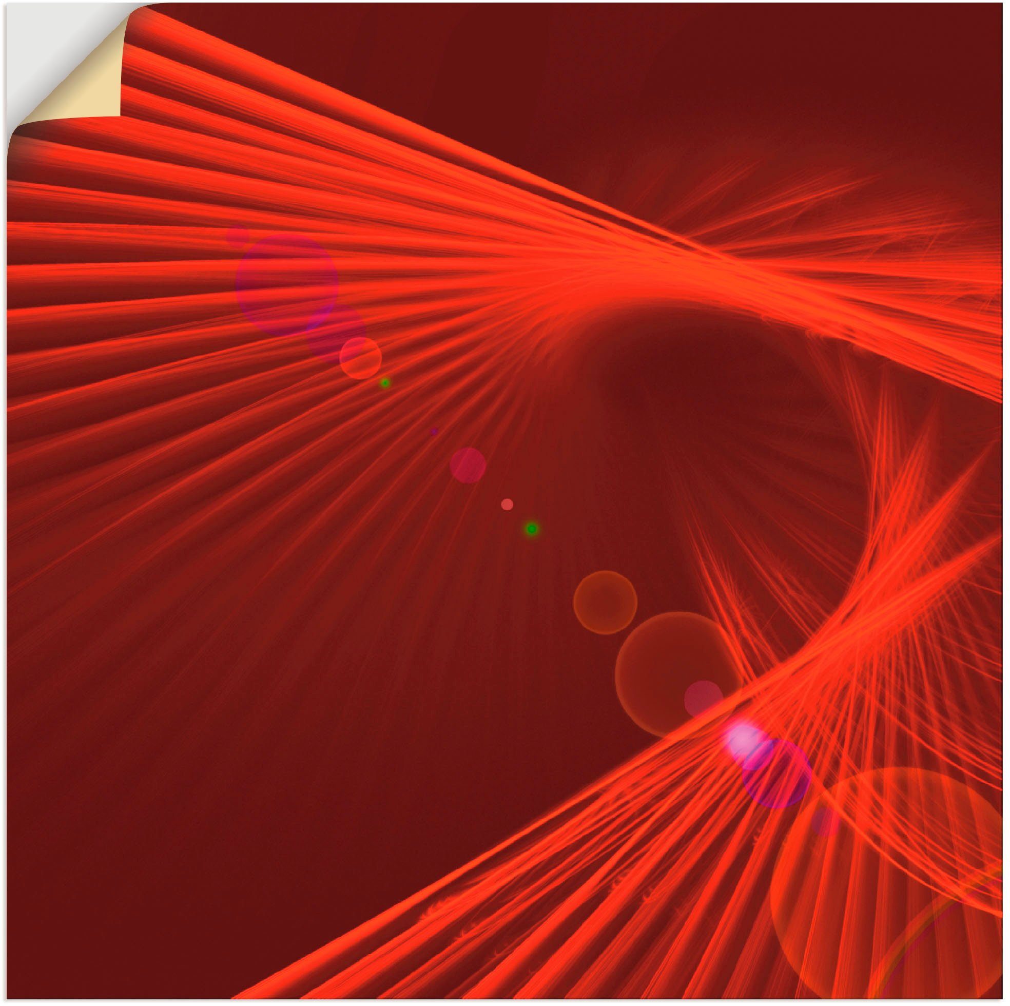 Artland Wandfolie Rode trilling wandstickers rood
