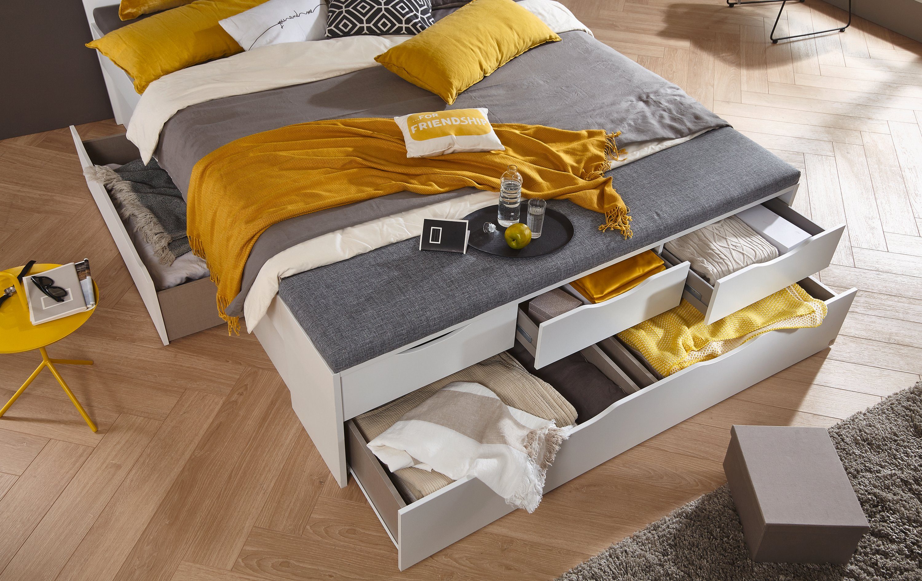 rauch Bed Scala XL inclusief bedbank met bekleding, xl-lade en verdere laden